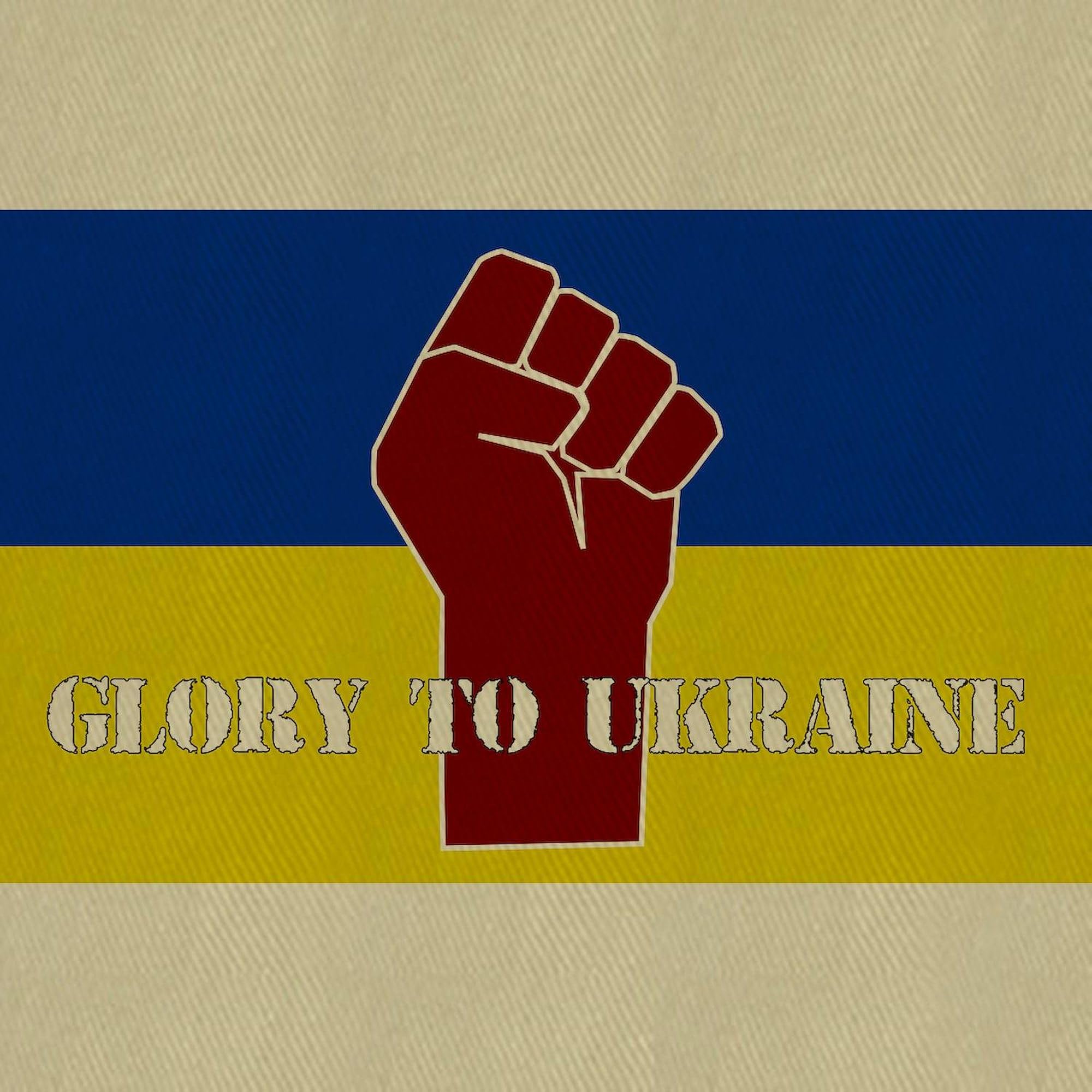 Glory To Ukraine Canvas Lunch Bag with Adjustable Strap - Insulated Reusable Lunch Tote for Work, School & Picnics - Patriotic Ukrainian Gift Idea