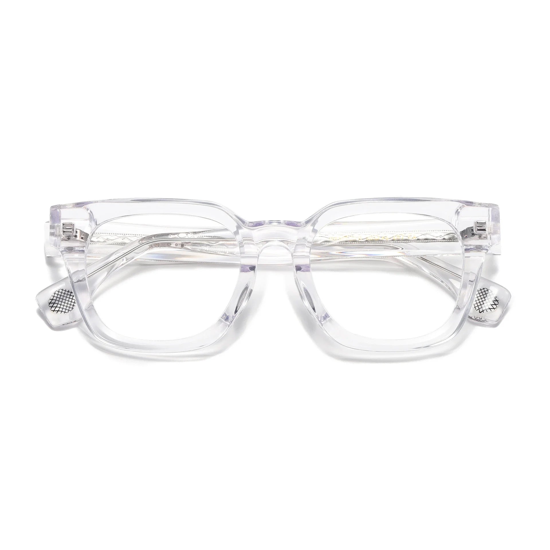 Aror Men's Full Rim Square Thick Acetate Eyeglasses 45572 - Stylish & Durable Frames for Work, Reading & Everyday Wear
