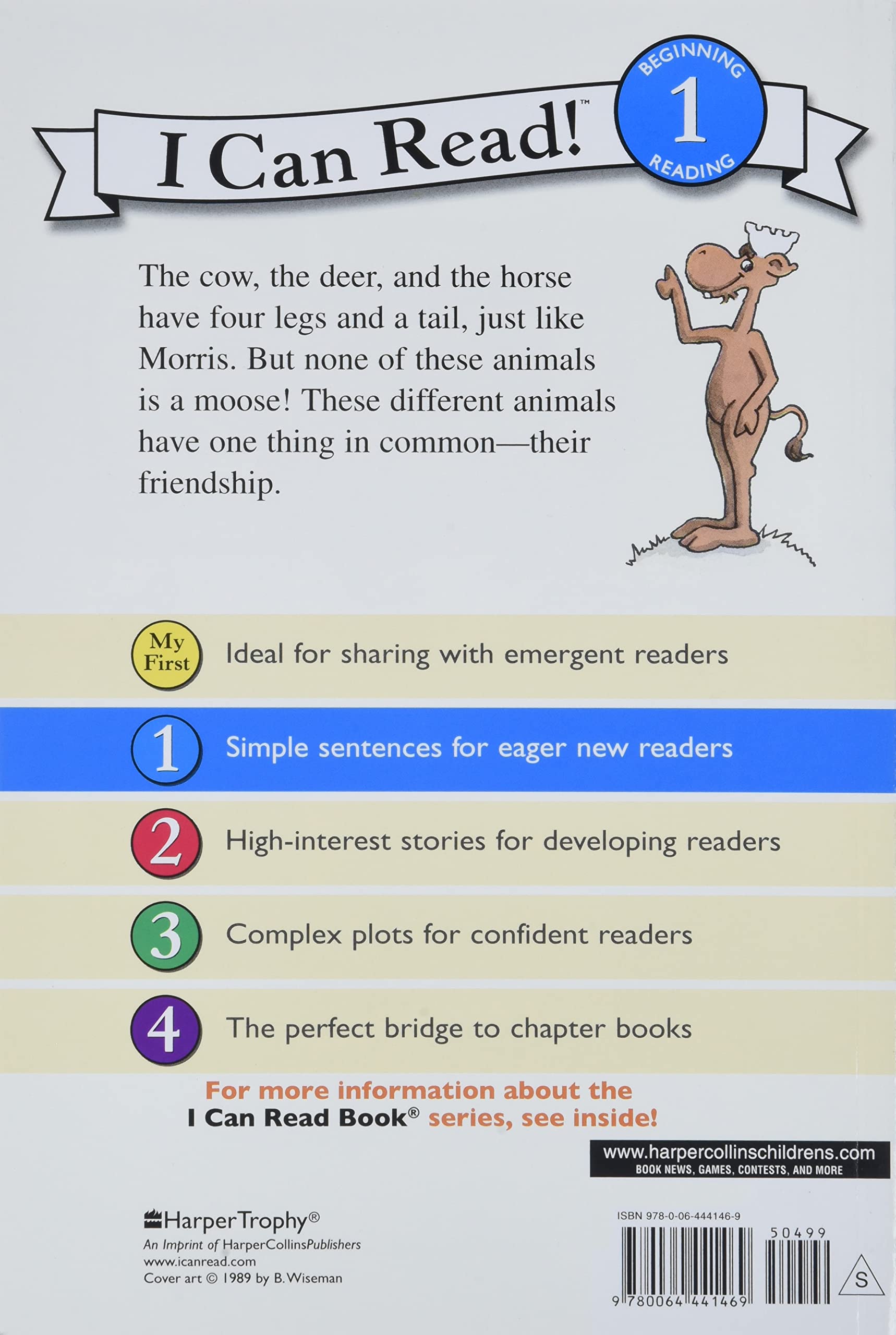 Morris the Moose - I Can Read Level 1 Book for Kids | Early Reader Storybook for Children Ages 4-8 | Perfect for Bedtime Stories & Classroom Reading