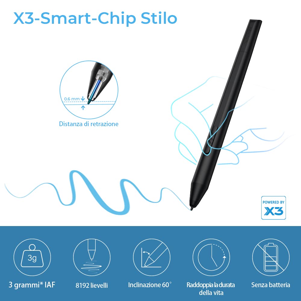 XP-PEN Deco LW Bluetooth Graphics Tablet - 10
