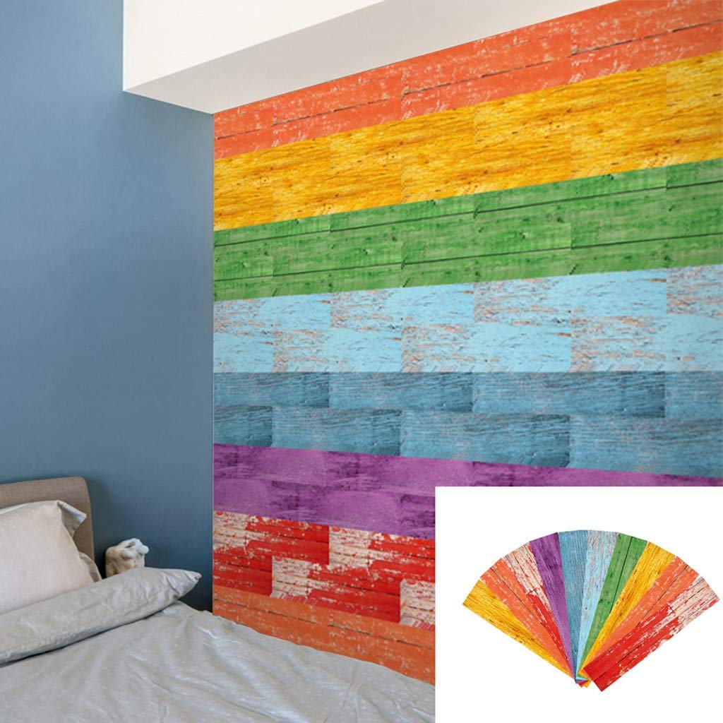 10-Pack Self-Adhesive Waterproof Wall Tile Stickers - Peel & Stick Backsplash for Kitchen, Bathroom, Laundry Room - Easy DIY Home Decor Upgrade (10 Sheets, Multicolor) - Perfect for Renters & Homeowners