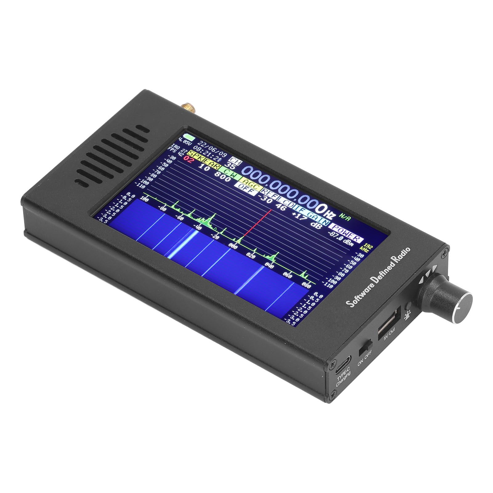 Syrisora DSP SDR Radio Receiver - 4.3 Inch Touch Screen, 100KHz-149MHz FM/MW/SSB/CW HAM Shortwave Radio with Wide Frequency Coverage - Perfect for Amateur Radio, Emergency Communication, and Outdoor Adventures