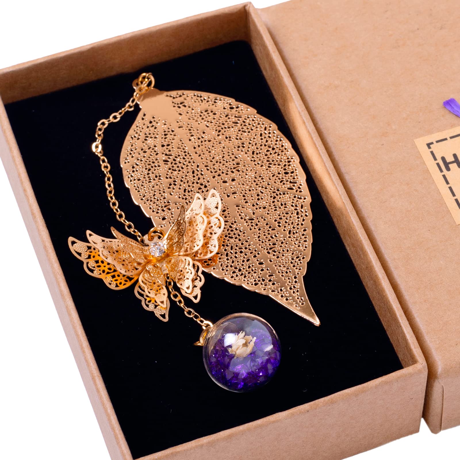Elegant Gold Butterfly Charm Bookmark for Women - Perfect Gift for Book Lovers, Teachers & Readers - Unique Birthday, Appreciation & Stocking Stuffer Present - Ideal for Reading, Book Clubs & Literary Gifts