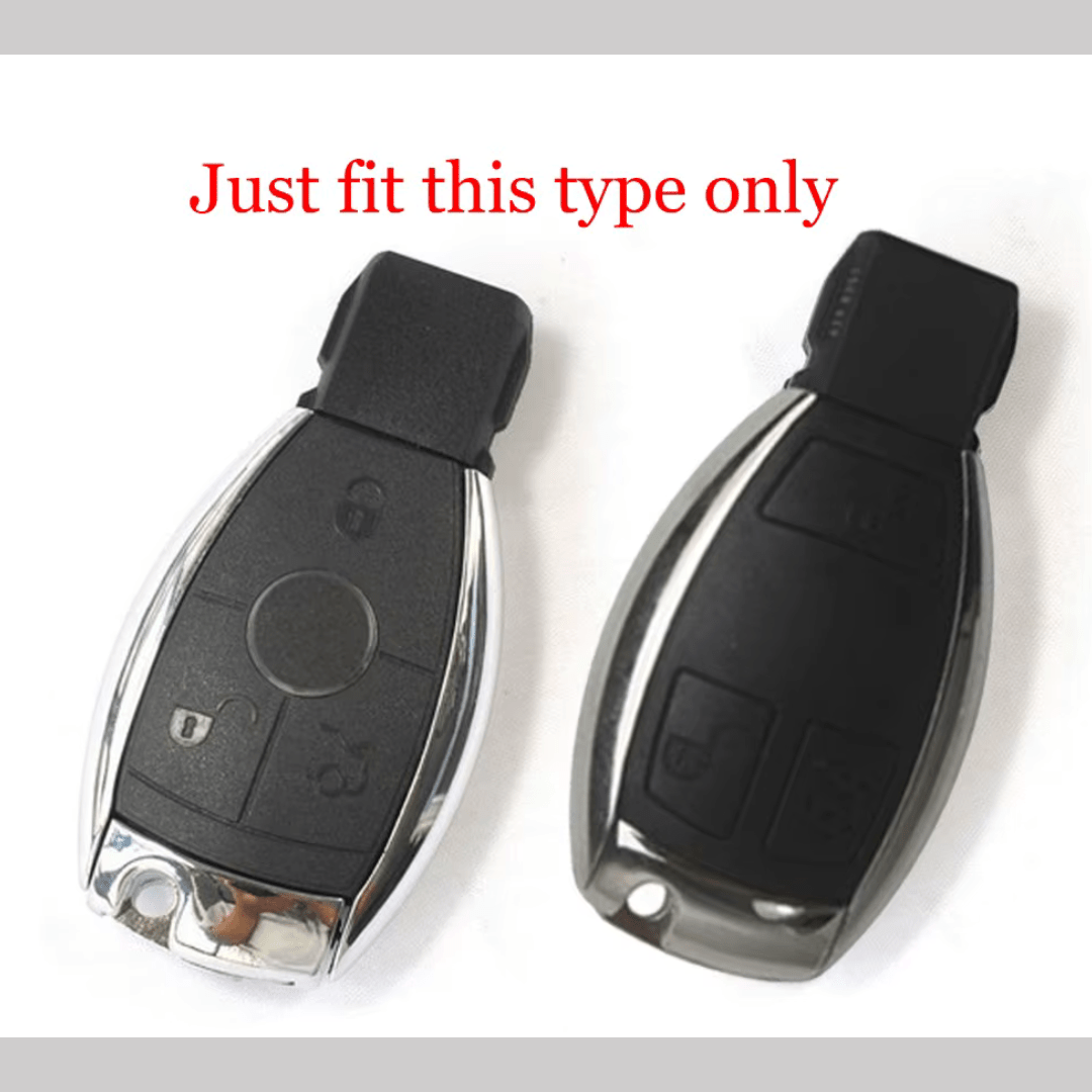 Premium Mercedes Key Fob Cover - Silicone Rubber Protector for Keyless Entry Remote (Fits Most Mercedes Models) - Durable Protection for Daily Use & Car Key Safety
