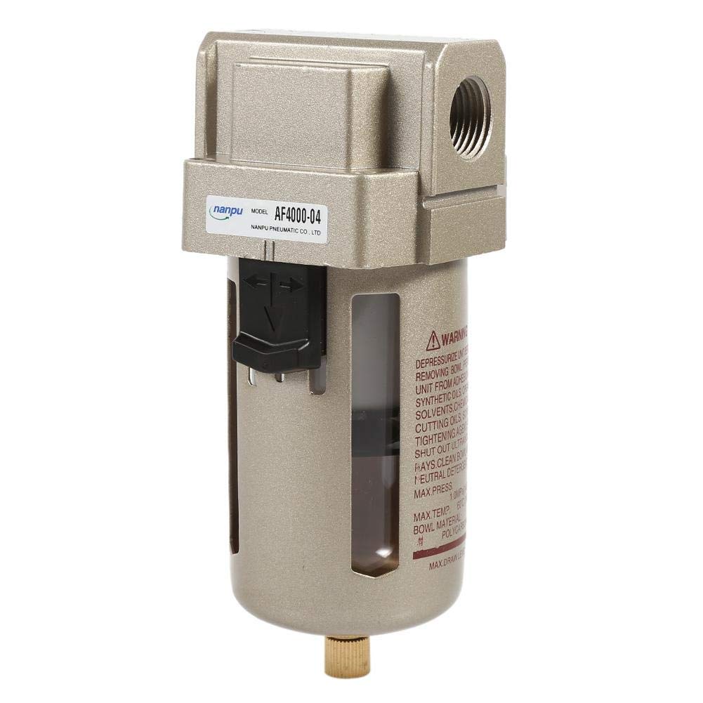 1/2 Inch Moisture Trap Air Filter for Air Compressor | Water Separator & Regulator Accessory | Industrial & Home Workshop Use