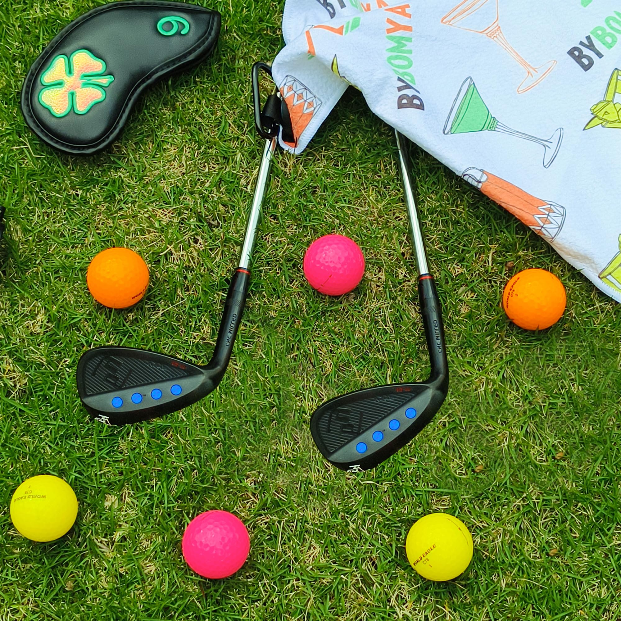 Left Handed Golf Wedges Set - Yamato Forged 52° 56° 60° 72° Degree Gap, Sand & Lob Wedges with Milled Face for High Spin | Perfect for Left-Handed Golfers to Improve Short Game & Bunker Shots