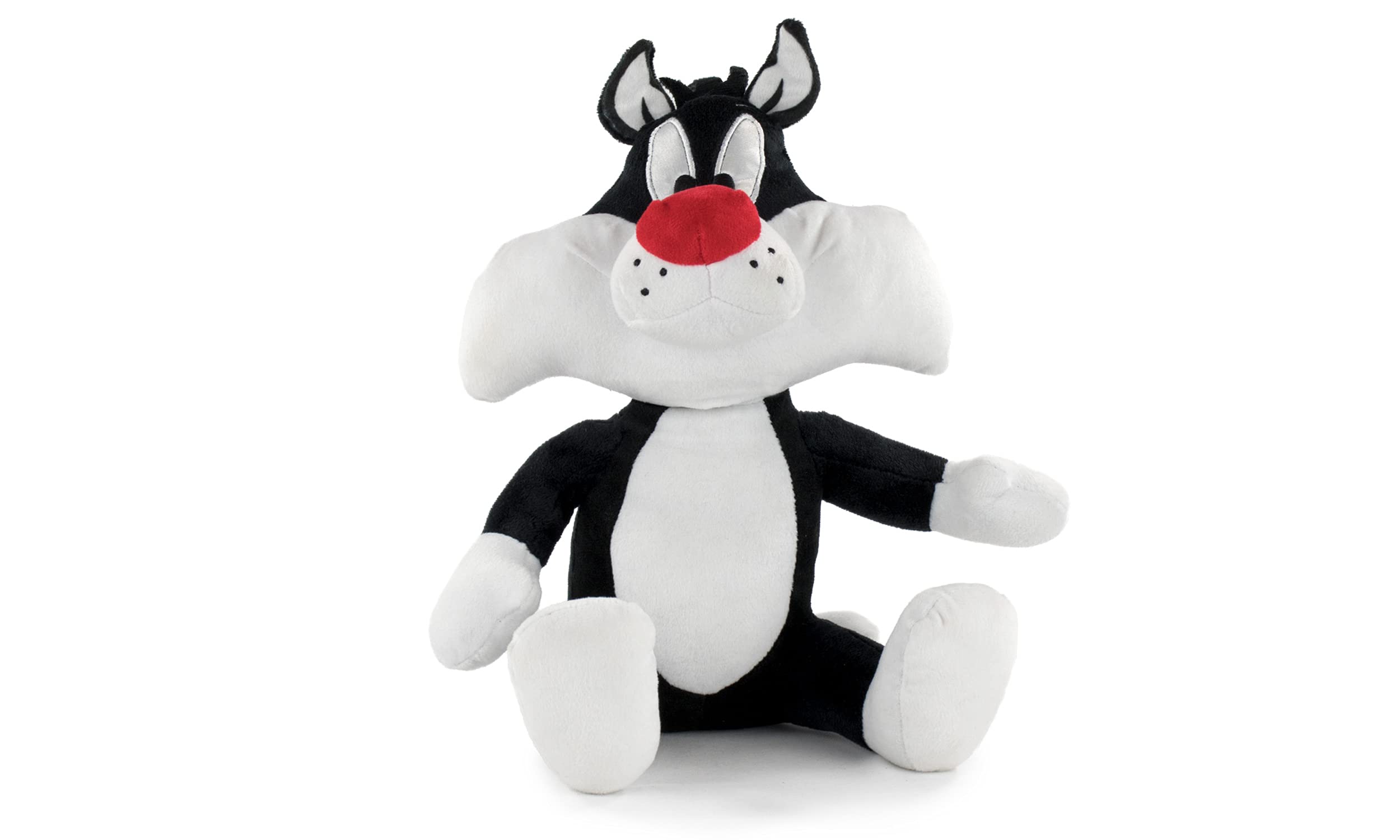 Premium Soft Looney Tunes Plush Toy - Play by Play Sitting Sylvester Cat Stuffed Animal (7-10 inches) | Perfect for Kids' Gifts, Room Decor & Cartoon Lovers Collection