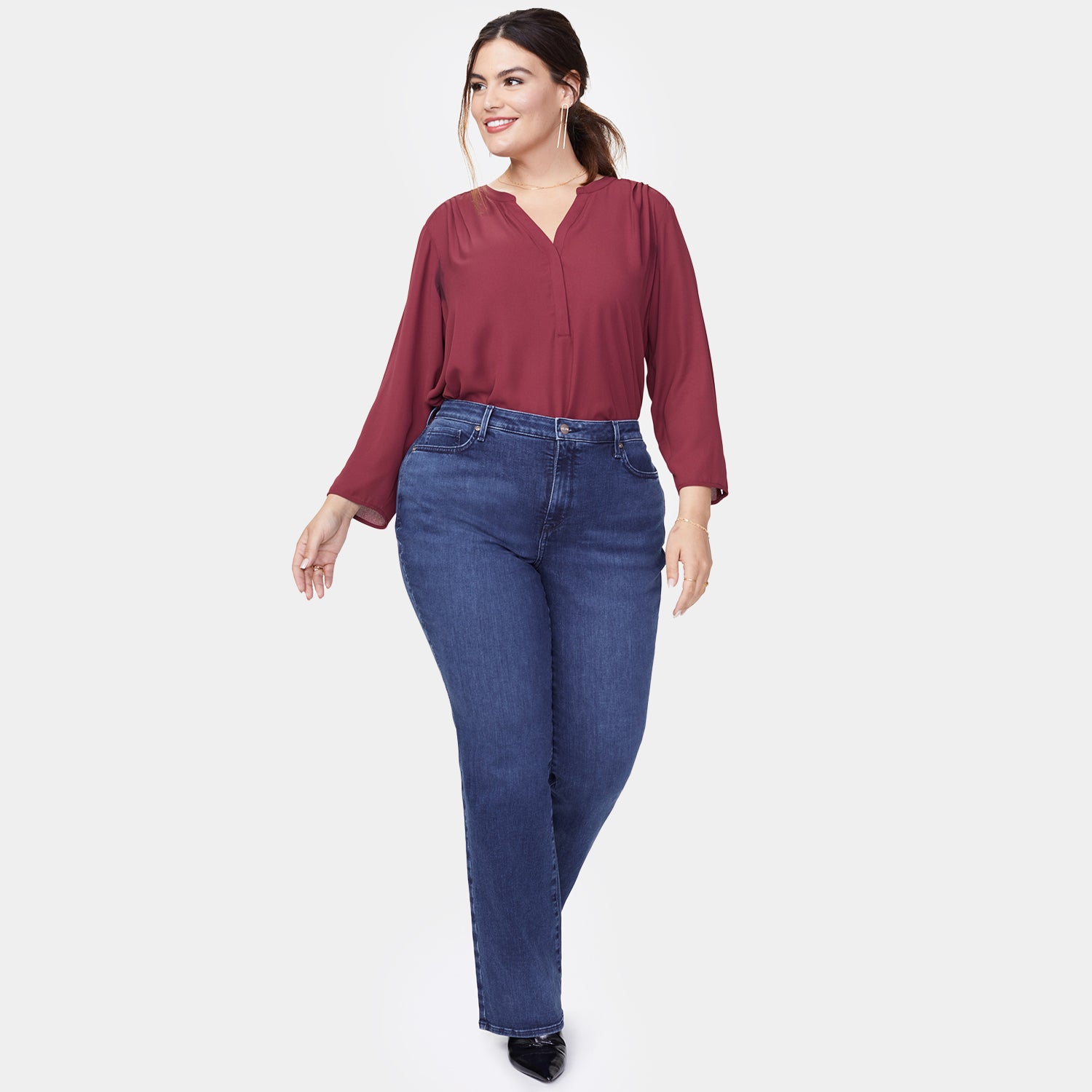 Barbara Bootcut Jeans for Women - Plus Size Stretch Denim Pants with Comfortable Fit (Sizes 14-24) - Perfect for Casual Wear, Office & Everyday Outfits