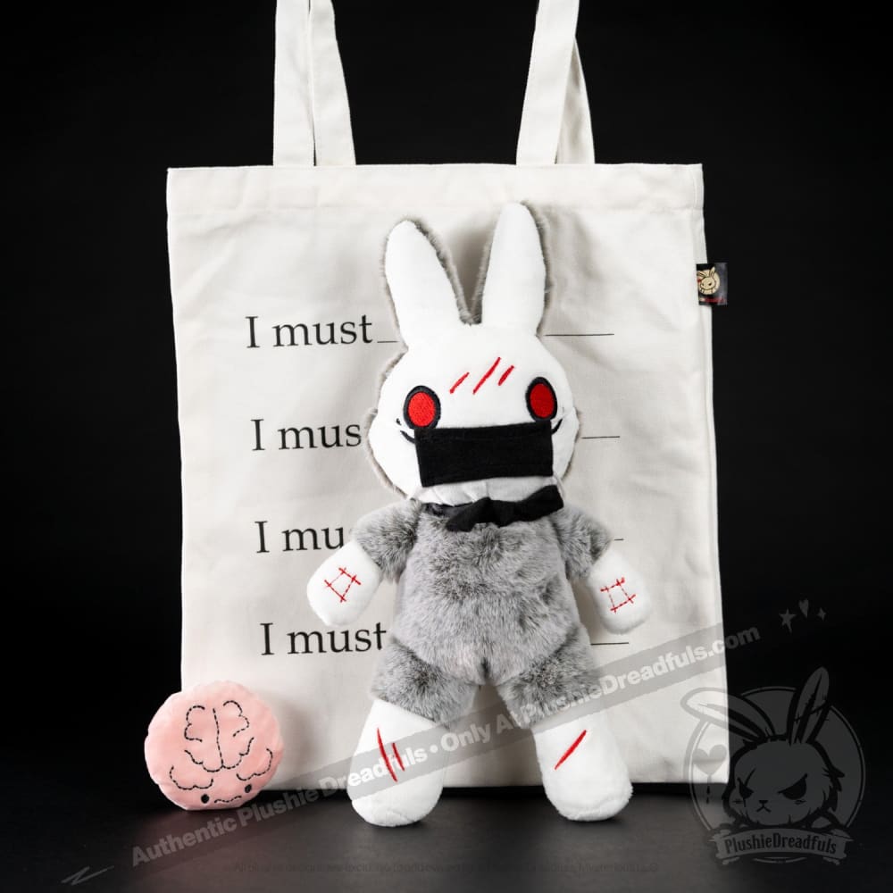 Plushie Dreadfuls OCD Rabbit - Soft Stuffed Animal Toy for Anxiety Relief, Mental Health Awareness & Comfort - Perfect for Therapy, Gifts, and Emotional Support