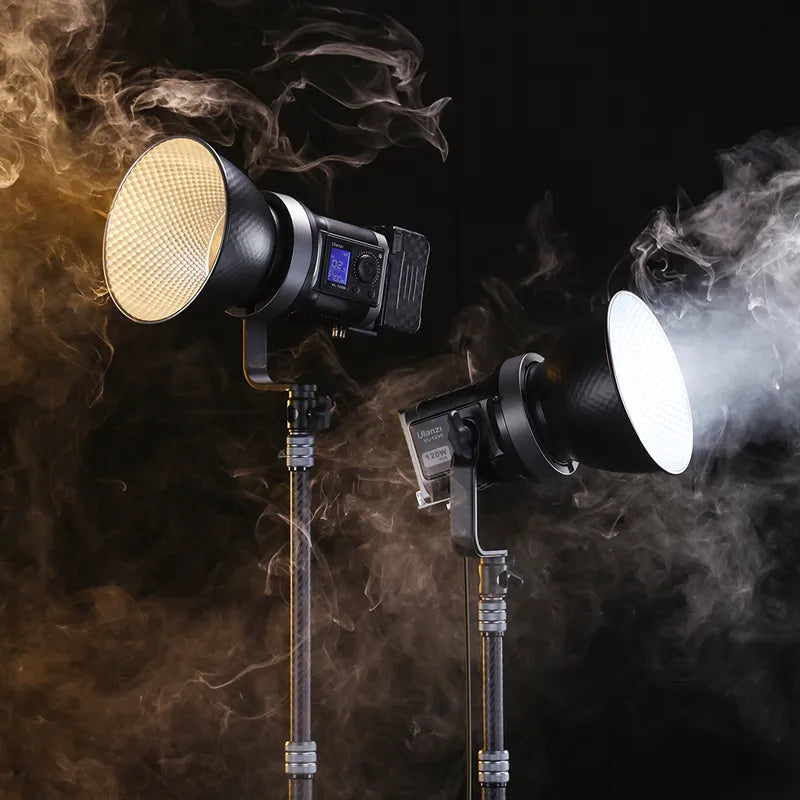 Ulanzi 120W Bi-Color RGB LED Video Light with V-Mount Battery - Professional Photography & Film Lighting for YouTube, Studio, and Outdoor Shooting