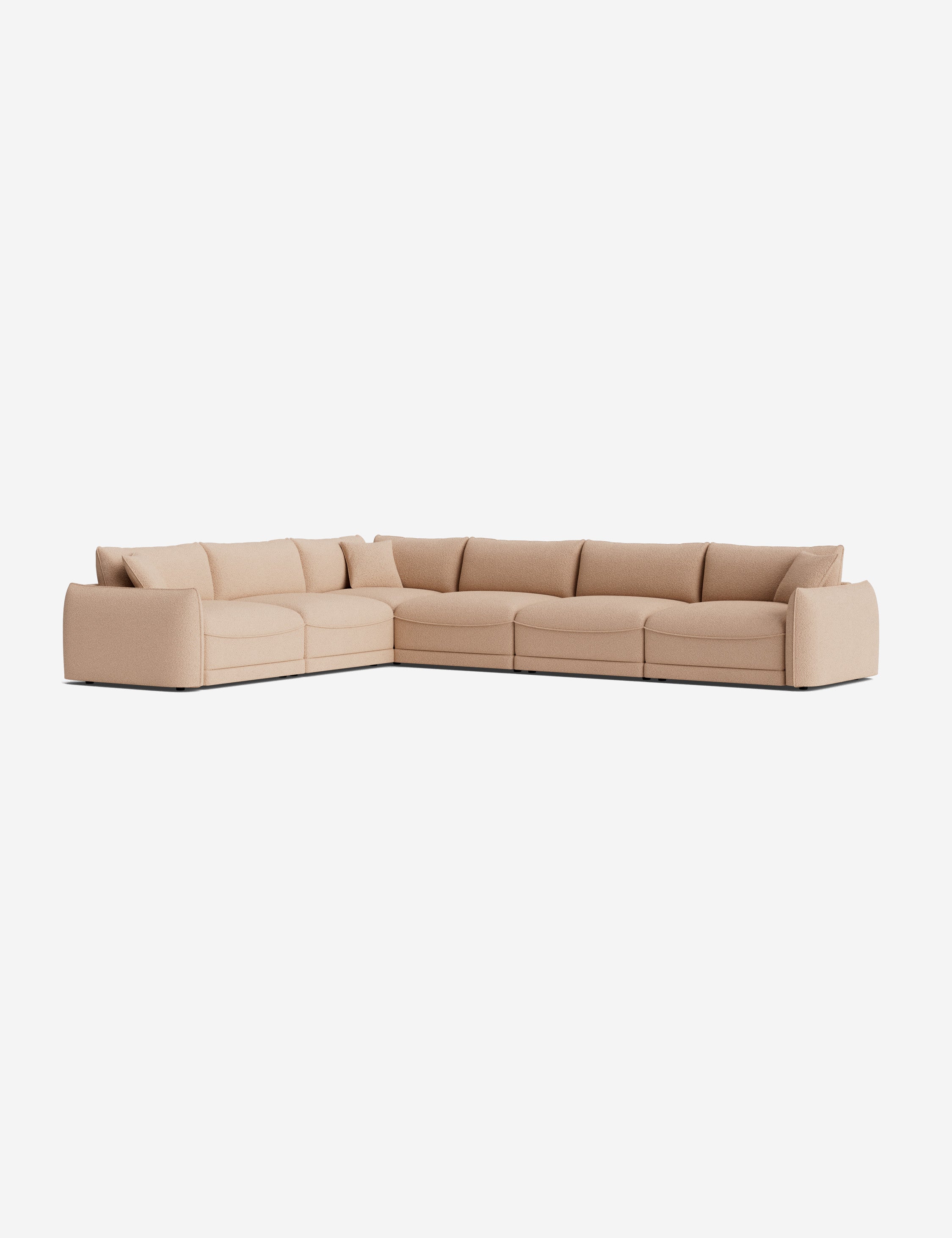 Balmer Modular Corner Sectional Sofa - Modern L-Shaped Couch with Reversible Chaise, Soft Fabric Upholstery for Living Room, Family Room & Home Theater Comfortable Seating
