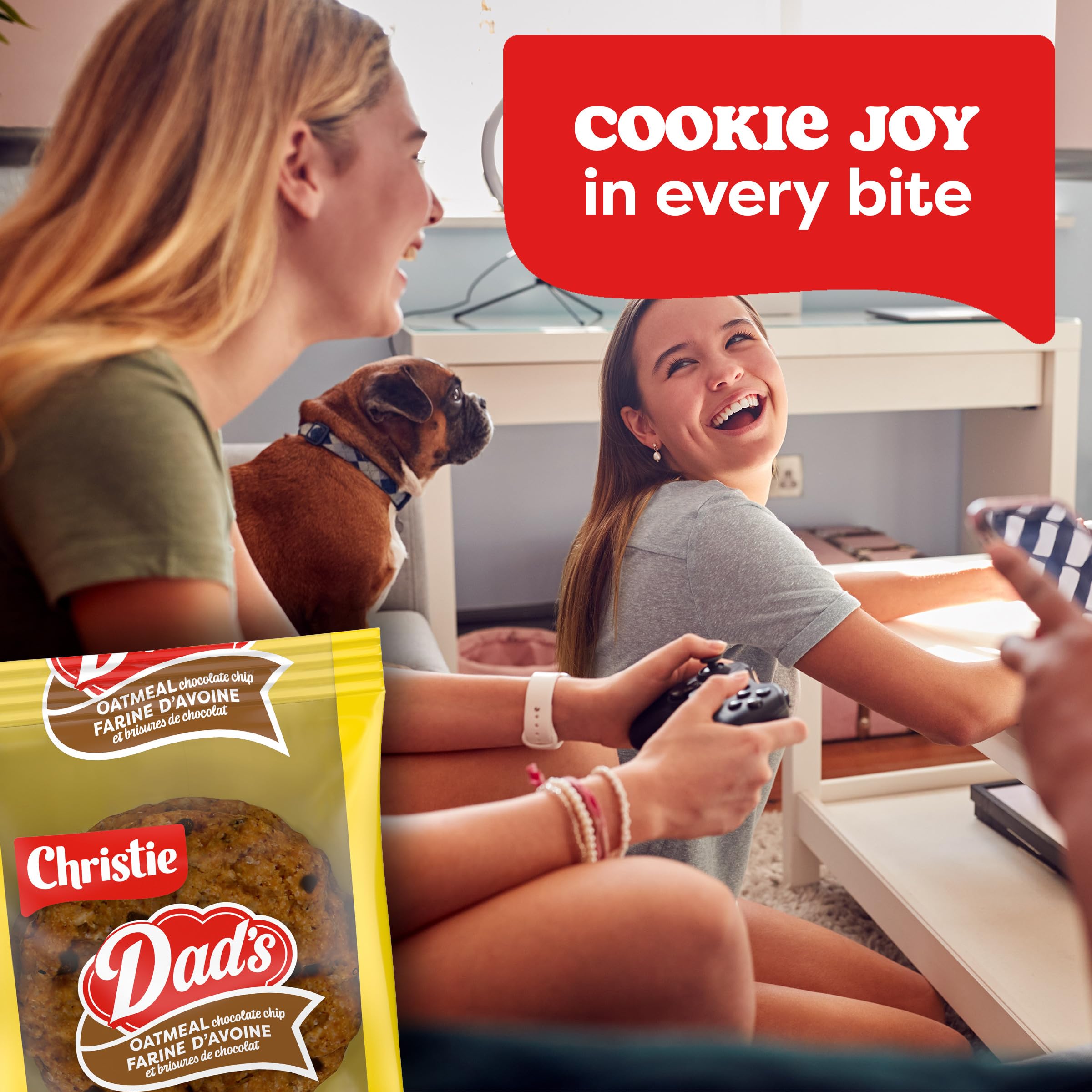Dad's Portion Pack Oatmeal Chocolate Chip Cookies 300g - Healthy School Snacks, Lunchbox Treats & Afternoon Energy Boost for Kids