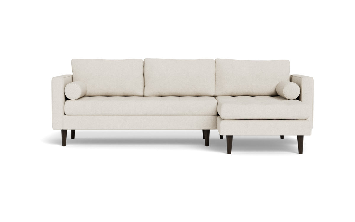 Ladybird 102 Right Chaise Sectional Sofa - Modern L-Shaped Couch with Chaise Lounge for Living Room, Family Room & Apartment - Comfortable Fabric Upholstery, Sturdy Frame - Perfect for Small Spaces & Home Decor