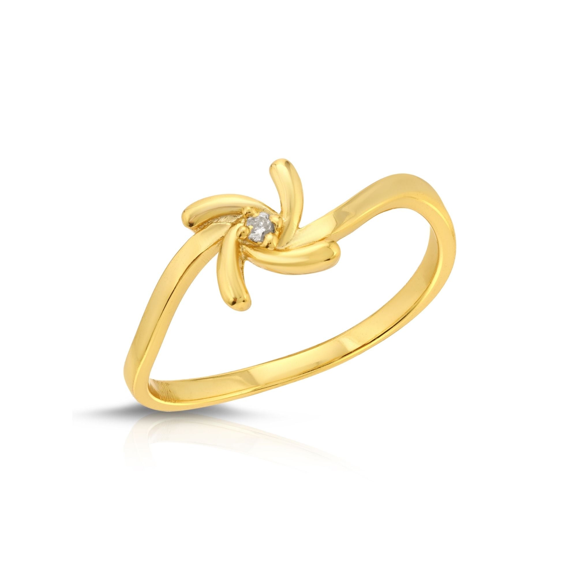 14K Gold Flower Ring for Women - Elegant Floral Jewelry Gift for Her - Perfect for Weddings, Anniversaries & Special Occasions