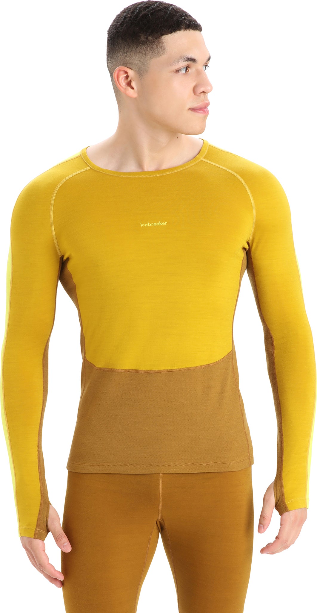 200 ZoneKnit Long Sleeve Crewneck Base Layer Top for Men - Moisture Wicking Thermal Shirt for Cold Weather, Hiking & Outdoor Activities
