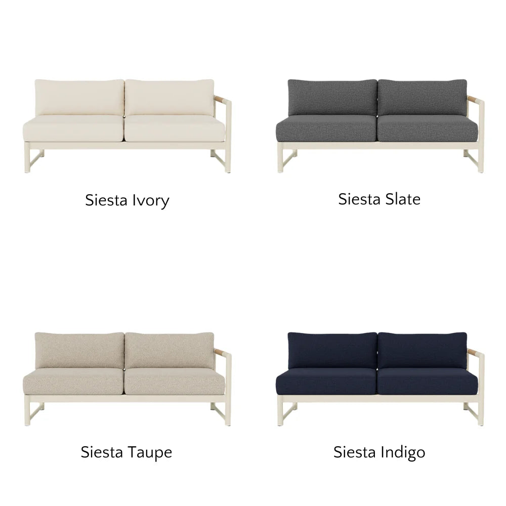 Breeze XL Outdoor Patio Loveseat with Right Arm - Perfect for Gardens, Decks, and Poolside Relaxation