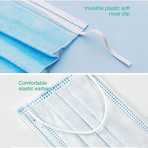 DR.MOXA 5000 Pack Disposable 3-Ply Face Masks - 50 Boxes (100pcs/Box) | Medical Grade Protection for Daily Use, Work & Travel | Bulk Wholesale Masks for Adults & Kids