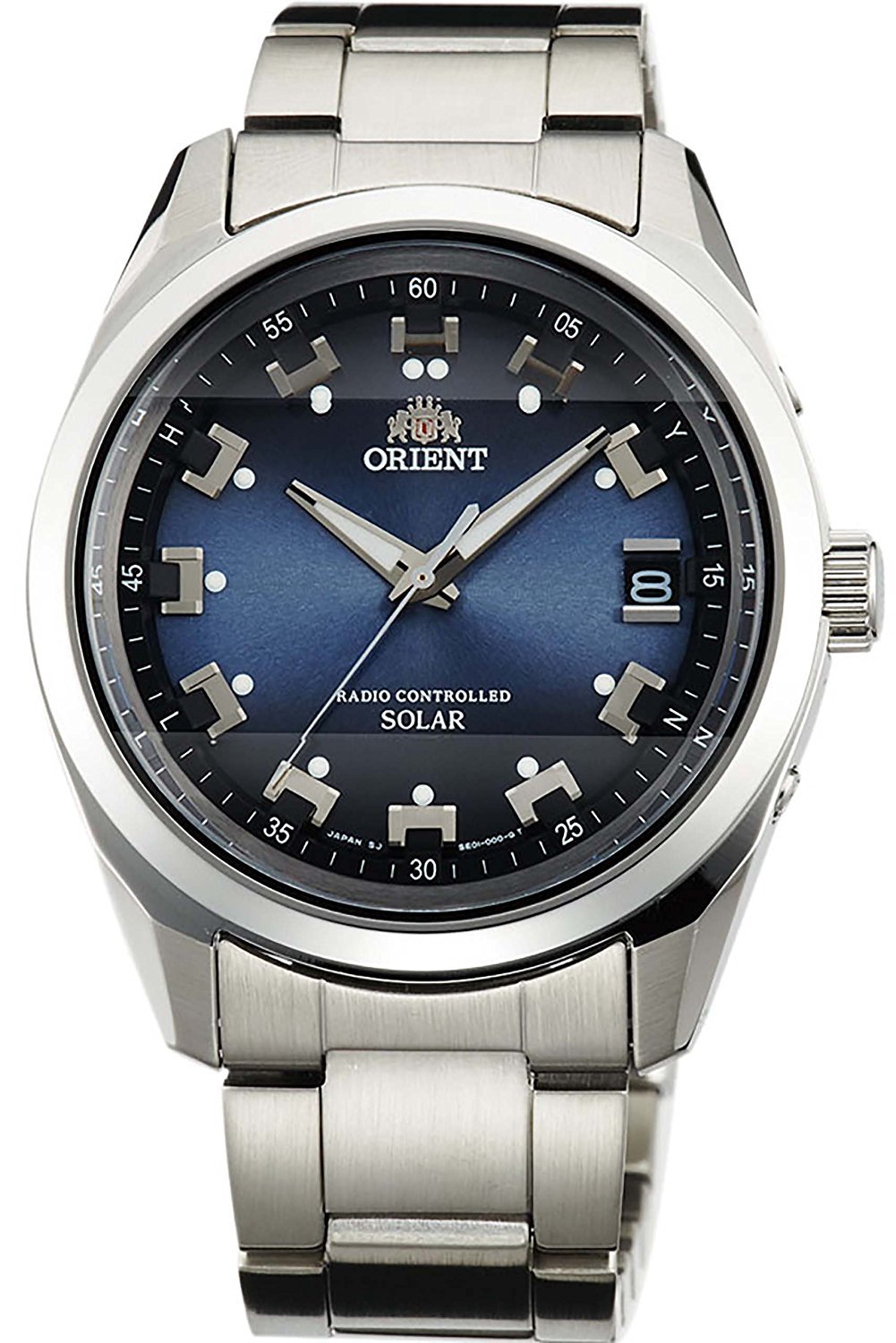ORIENT WV0071SE Neo 70's Solar Radio-Controlled Men's Watch - Blue Dial, Japanese Quartz Movement, Water Resistant - Perfect for Business, Casual & Dress Occasions