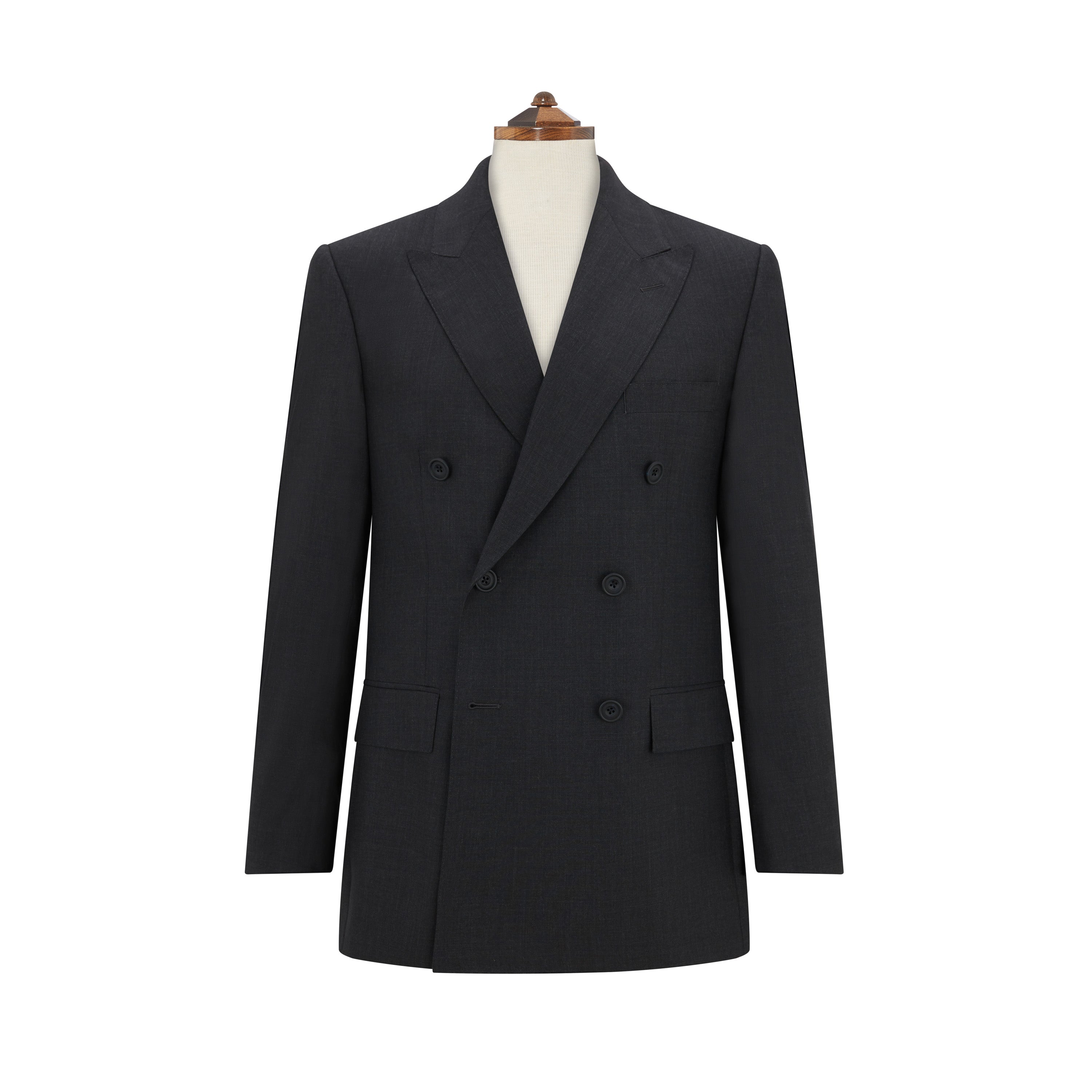 Kingsbury Men's Charcoal Gray Tropical Wool Panama Suit - Lightweight Breathable Business & Wedding Attire for Hot Weather