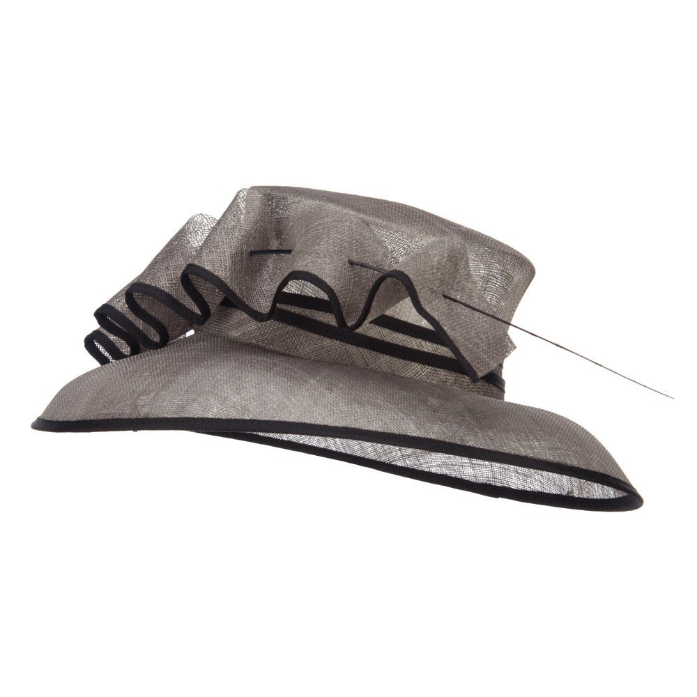 Stylish Quil Trimming Sinamay Hat for Women - Elegant Fashion Accessory for Weddings, Parties, and Special Occasions