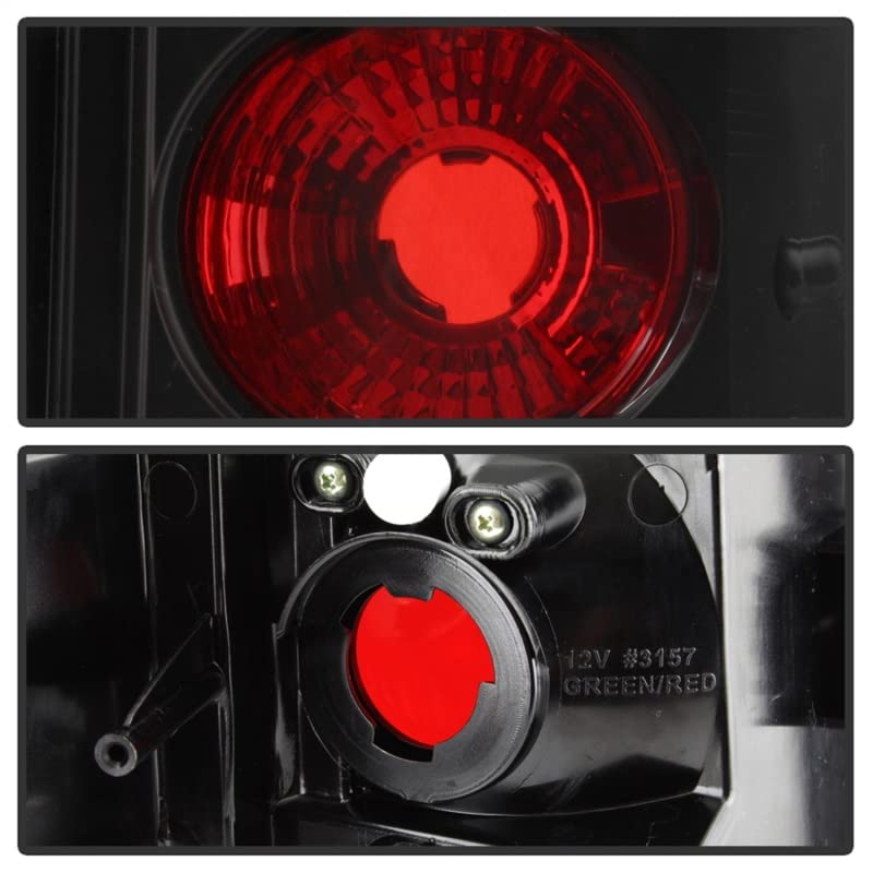 Spyder Auto 5005502 Euro Style LED Tail Lights - Black/Clear Smoke Lens - Compatible with [Vehicle Model] - Enhances Rear Visibility & Style for Night Driving