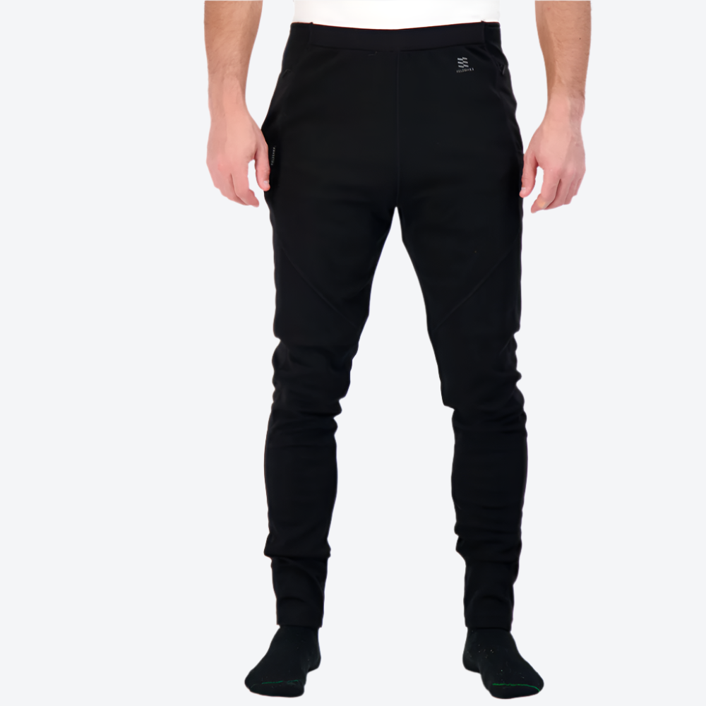 Premium Merino Wool Heated Base Layer Pants for Men - Ultra Warm Thermal Underwear for Skiing, Hiking & Winter Outdoor Activities
