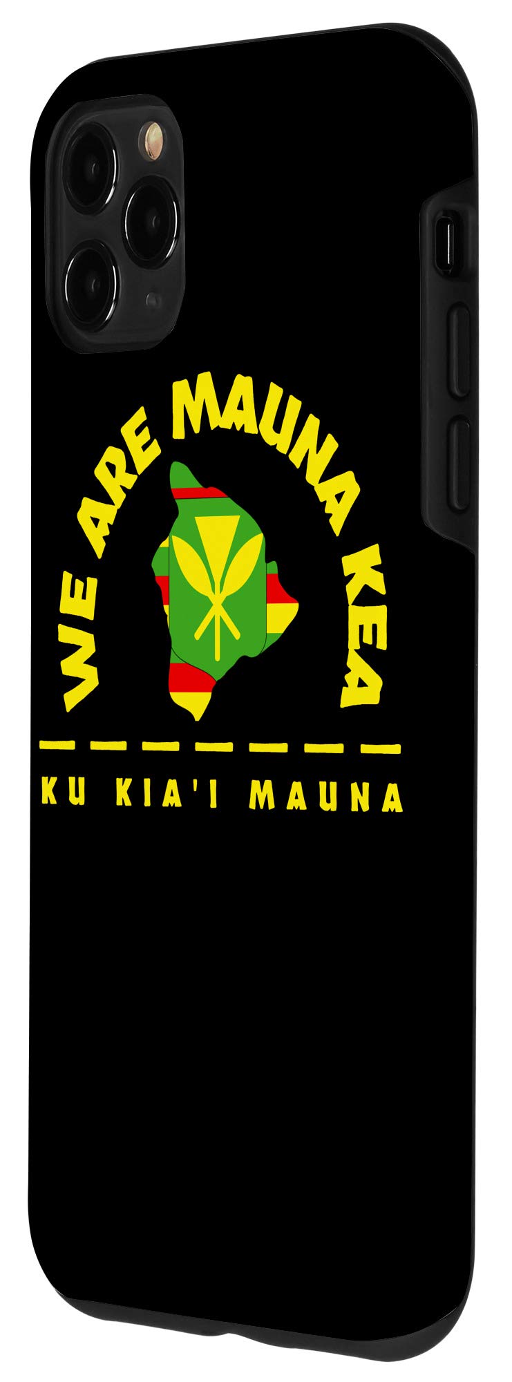 iPhone 11 Pro Max Case with Hawaiian Kanaka Maoli Flag Design - Durable Protective Phone Cover for iPhone 11 Pro Max - Show Your Support for Mauna Kea - Perfect for Beach, Travel & Everyday Use