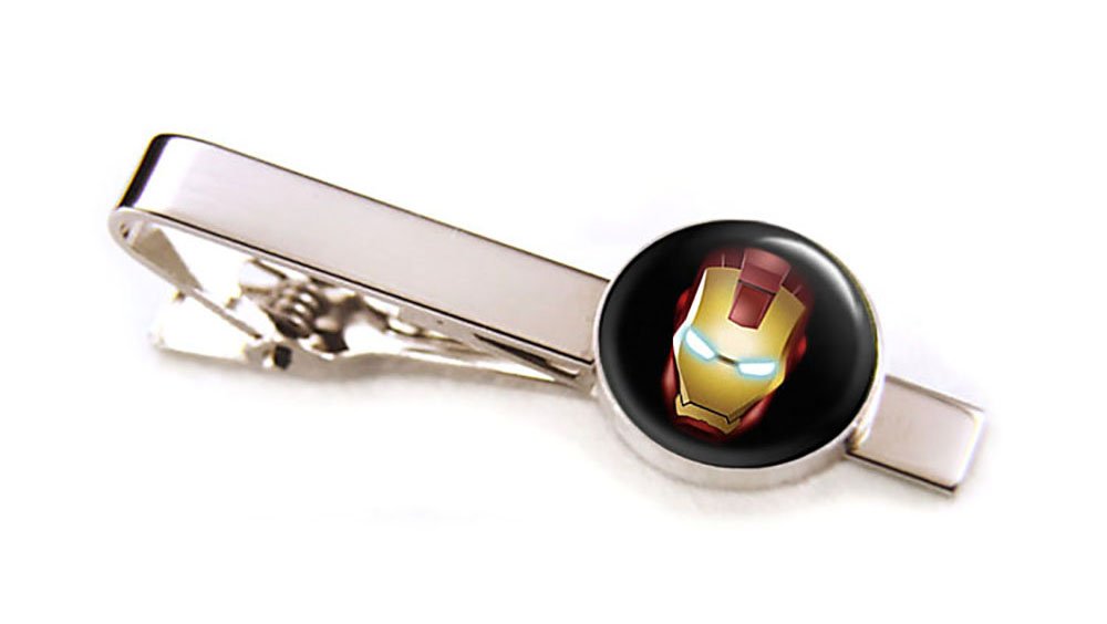 Marvel Iron Man Cufflinks & Tie Clip Set - Avengers Superhero Jewelry for Men - Perfect for Weddings, Groomsmen Gifts & Cosplay - Official Age of Ultron Inspired Collectible