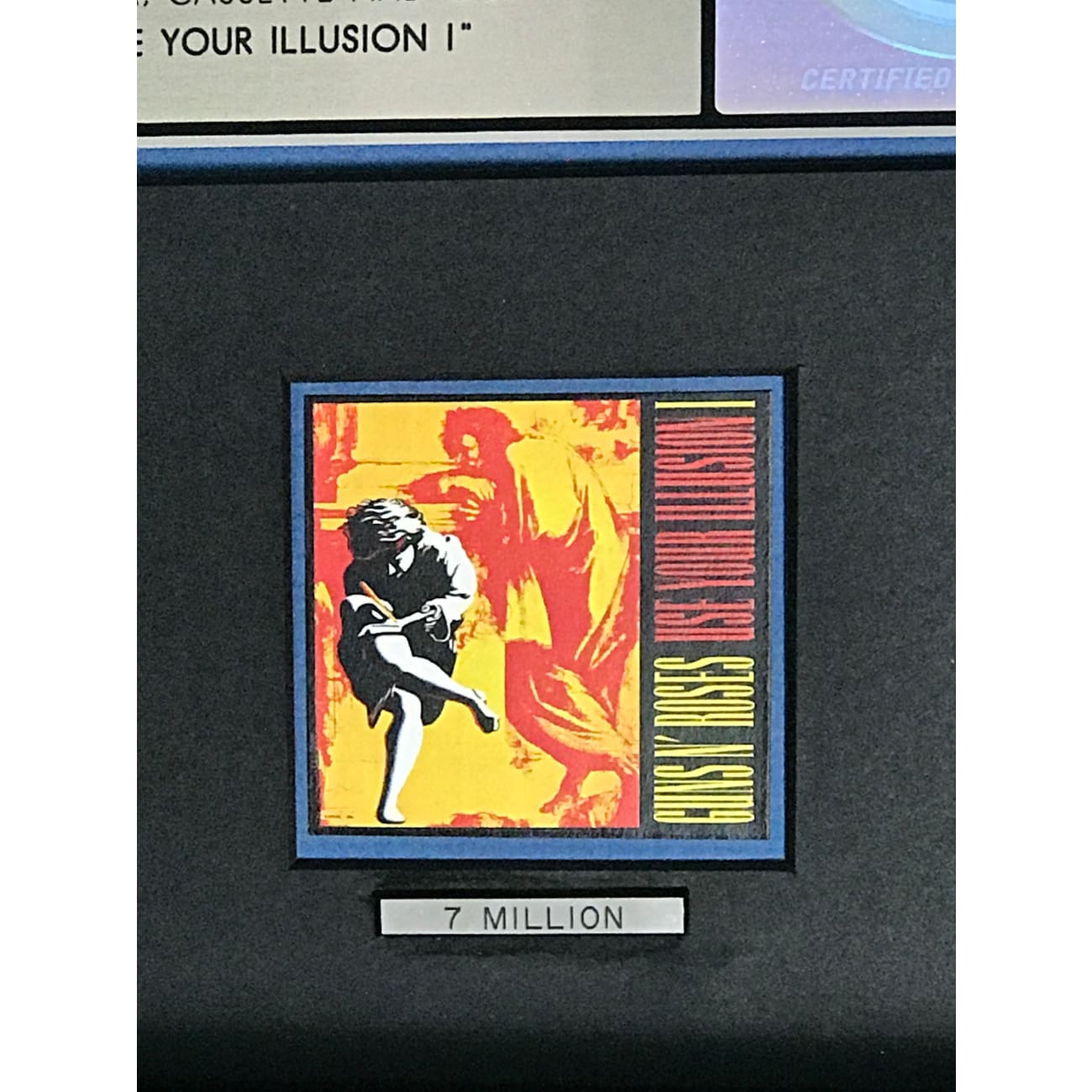 Guns N' Roses Use Your Illusion I Album - RIAA Certified 7x Multi Platinum Award - Perfect for Rock Music Collectors & Home Decor