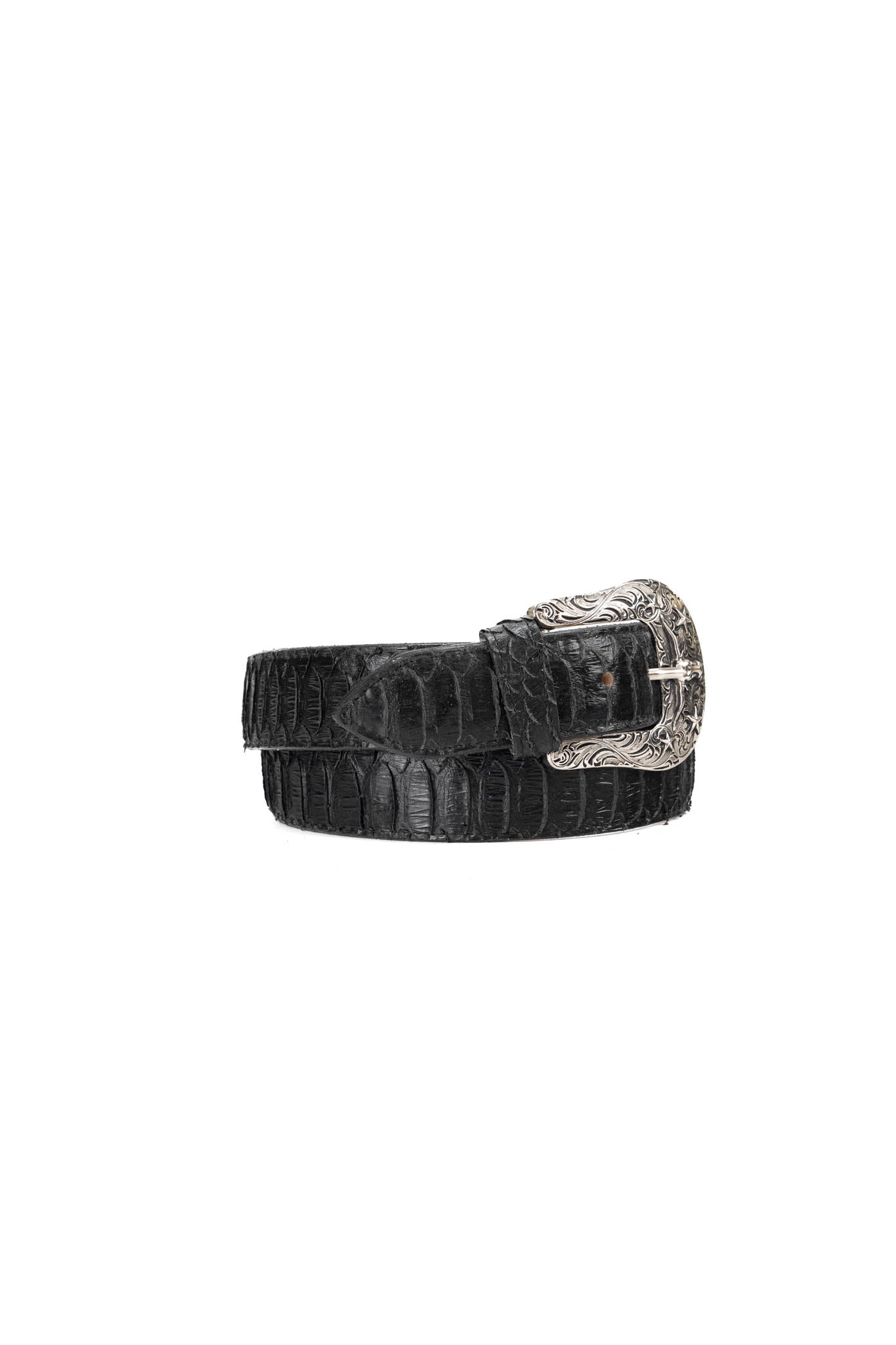 Python Longhorn X Buckle Cowboy Belt - Genuine Leather Western Belt for Men - Perfect for Rodeo, Country Music Festivals & Western Fashion Outfits
