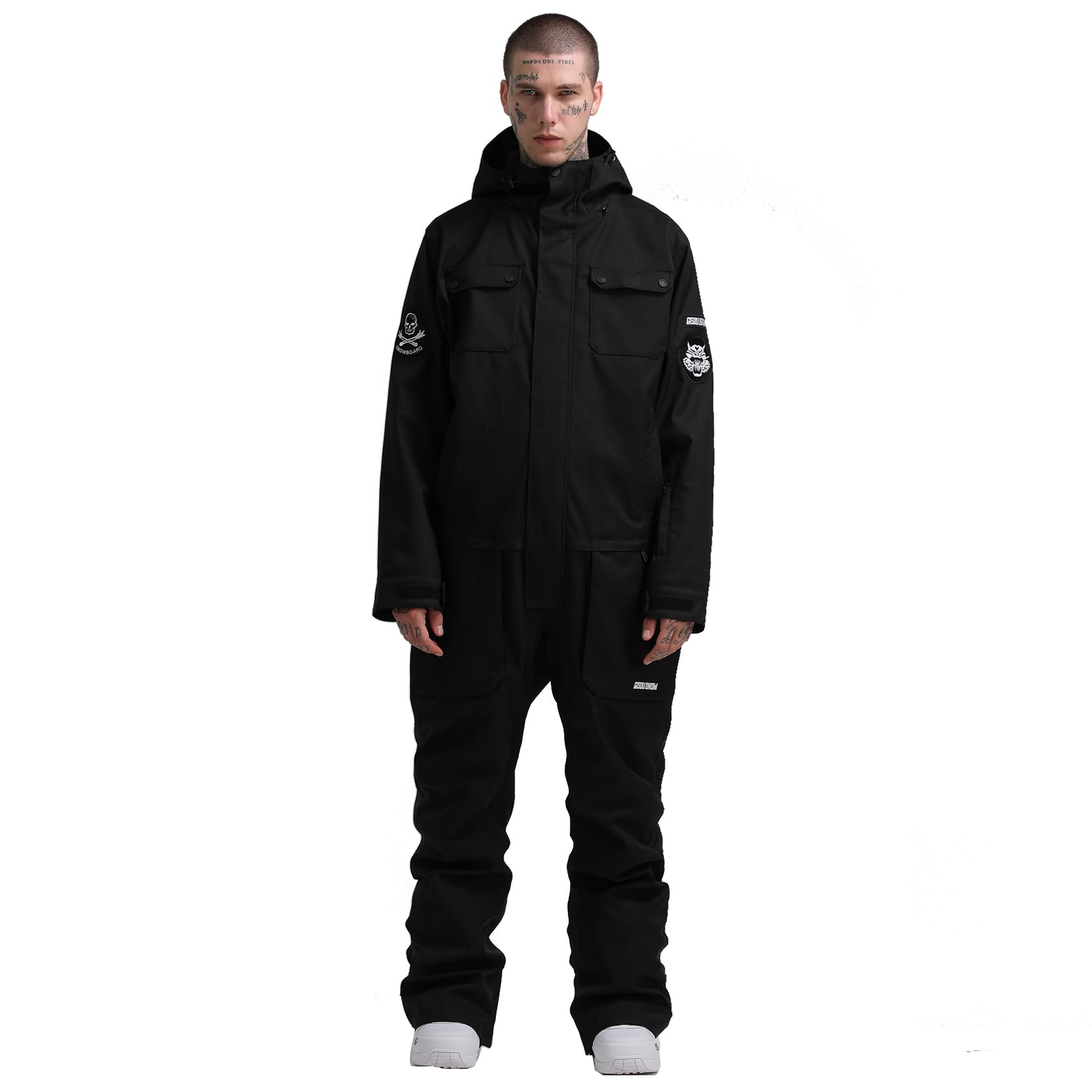 GSOU SNOW Waterproof Windproof Insulated Ski Suit for Women & Men - One Piece Snowsuit for Skiing, Snowboarding & Winter Sports | Perfect for Ski Resorts, Snow Tubing & Cold Weather Adventures