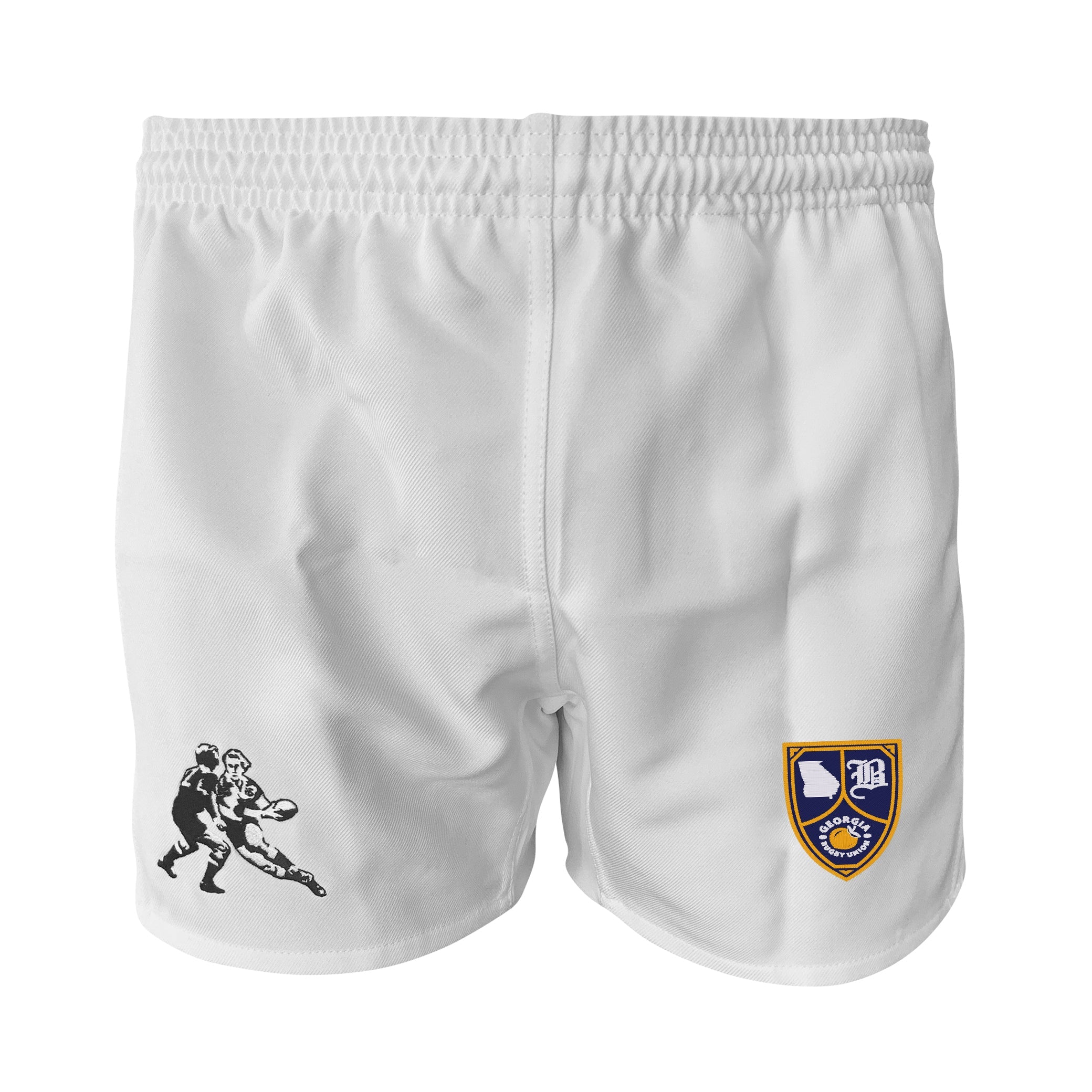 Georgia Rugby Union Pro Power Shorts - High-Performance Men's Rugby Shorts for Training & Matches - Breathable, Durable & Comfortable for Rugby, Gym & Sports Activities