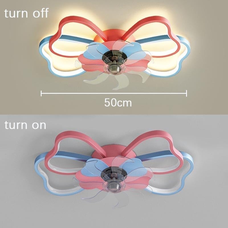 **Modern LED Ceiling Fan with Remote & App Control - Silent Dimmable Fan Light, Butterfly Design for Living Room, Bedroom, Kids Room - Perfect for Home Cooling & Stylish Decor**