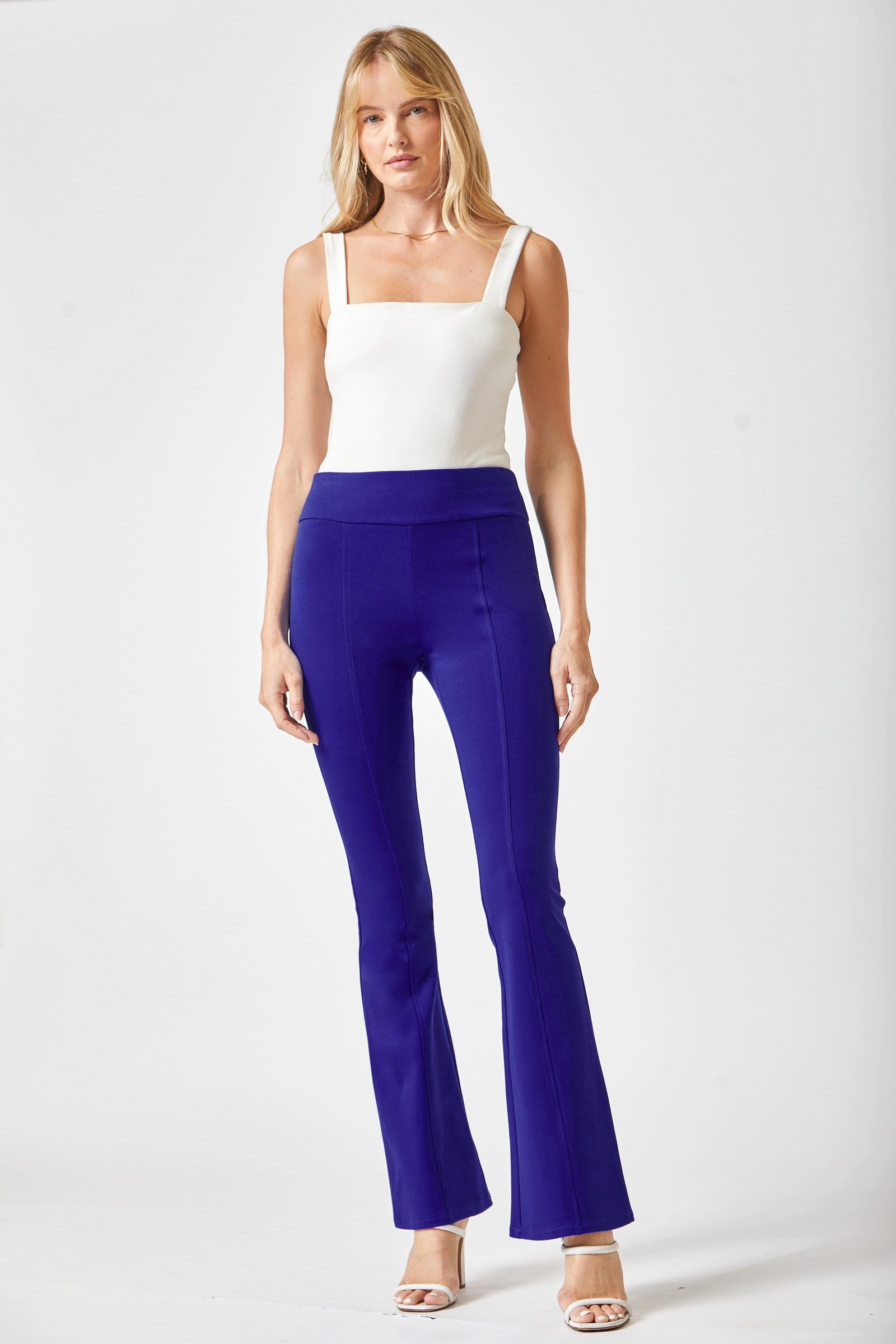 Magic Flare Pants for Women - 11 Vibrant Colors | High Waisted Wide Leg Trousers | Perfect for Casual Wear, Office & Date Nights