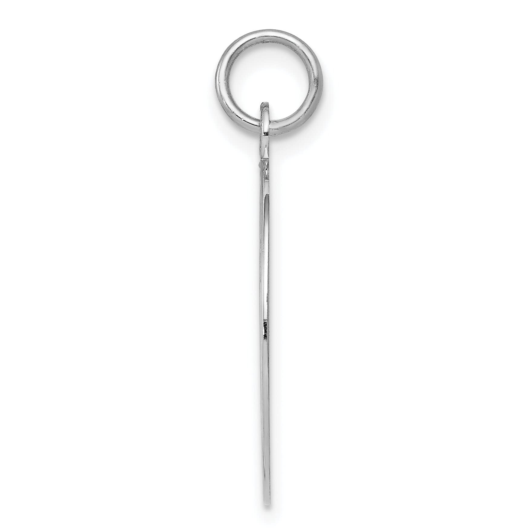 FindingKing Sterling Silver Graduation Day Disc Charm & 18