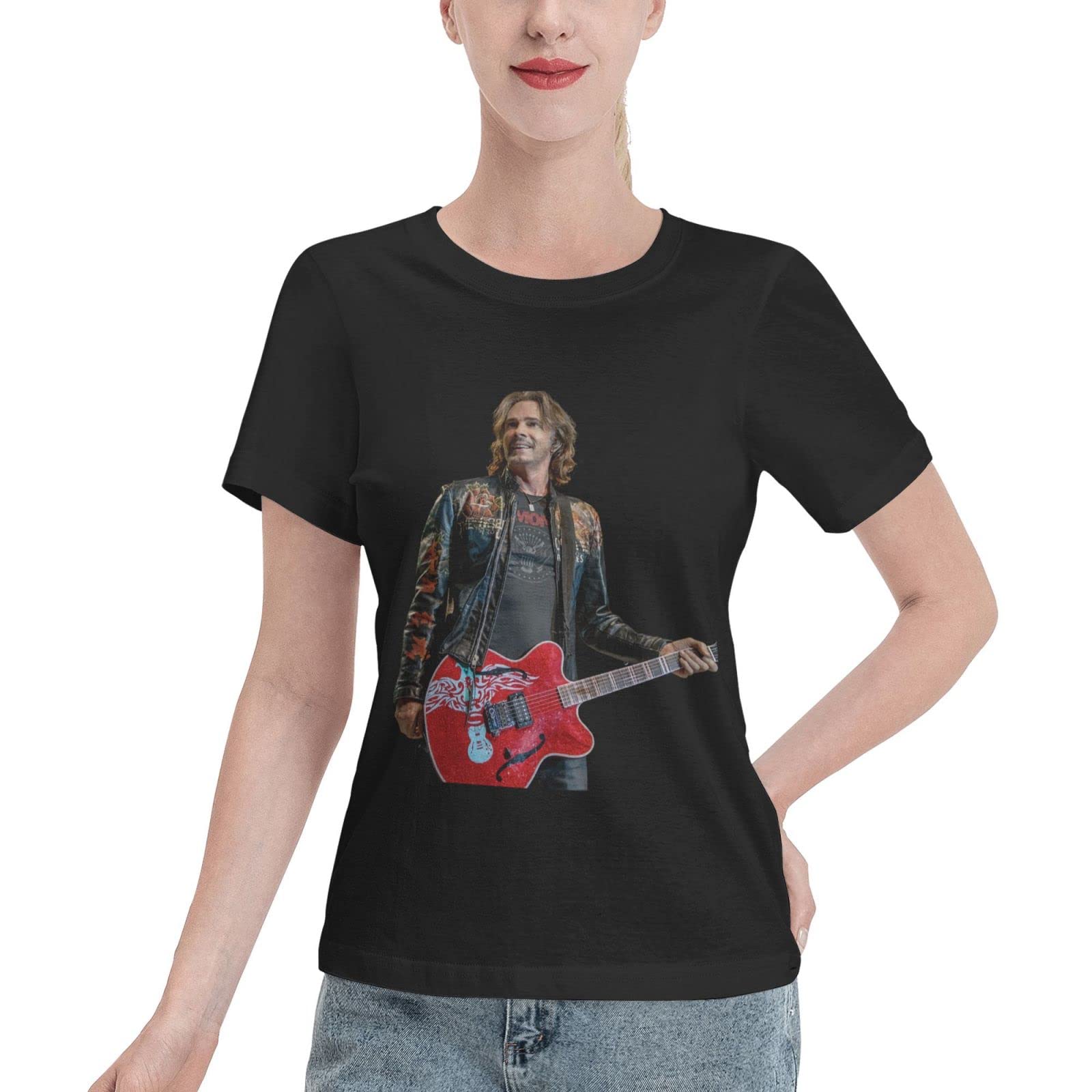 Women's Short Sleeve Cotton T-Shirt - DanaJLessard Summer Casual Top in Black | Perfect for Everyday Wear, Outings & Vacation Outfits