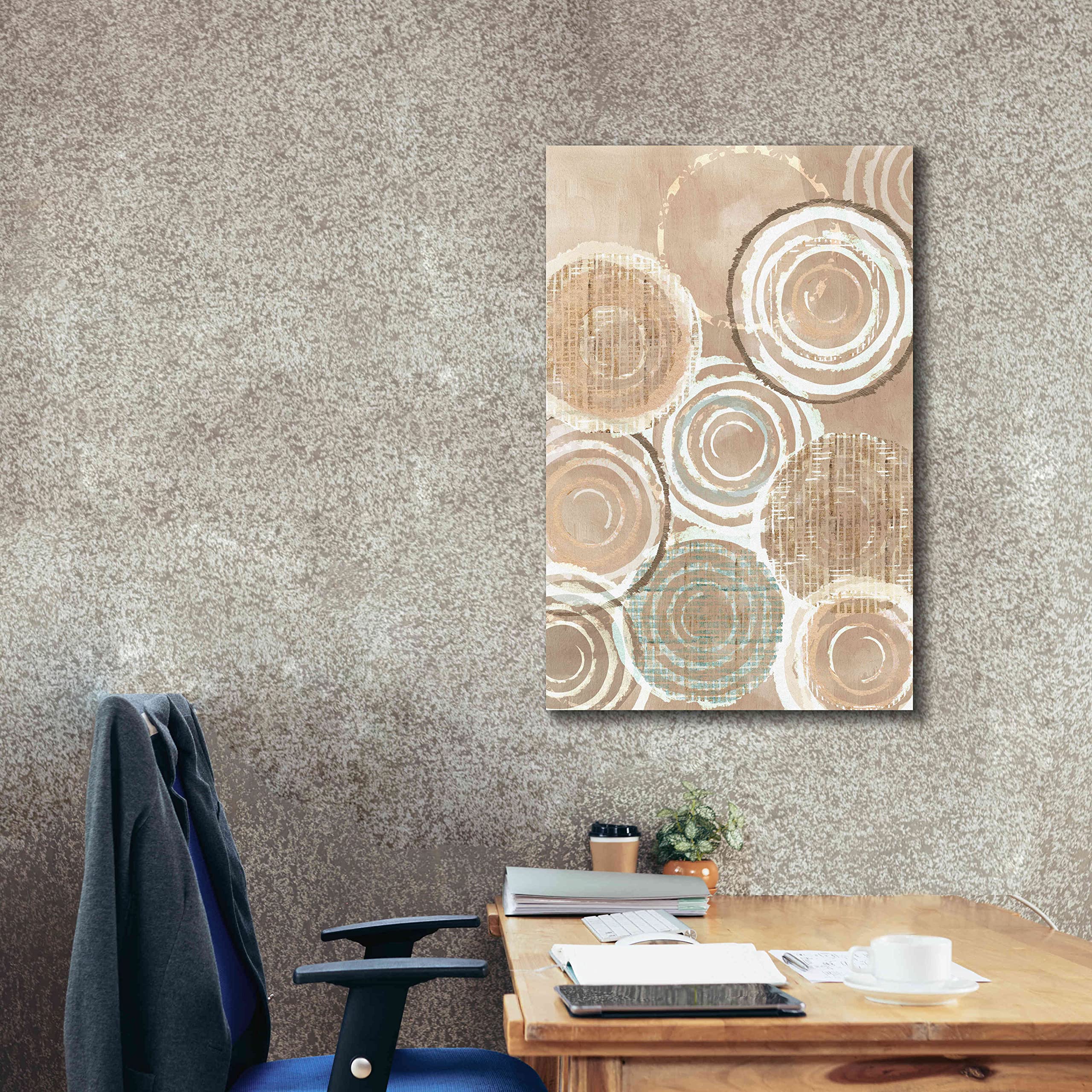 Epic Graffiti 'Woven Baskets IV' by Flora Kouta - 26x40 Inch Giclee Canvas Wall Art Print - Modern Home Decor for Living Room, Bedroom & Office