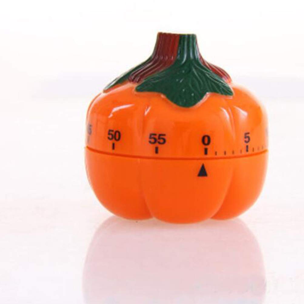 DOITOOL Cute Pumpkin Kitchen Timer - Manual Cooking Alarm Clock for Baking, Decor & Home Use | Perfect for Cookies, Desks & Gifts