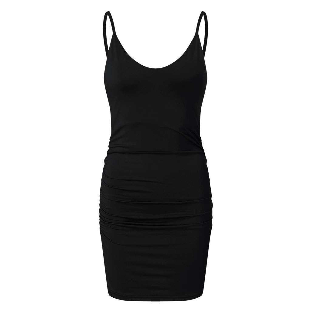 Sexy Sleeveless Mini Dress for Women - Solid Color Casual Summer Dress, Party & Holiday Outfit, Clubwear, Beach Coverup, Date Night Attire