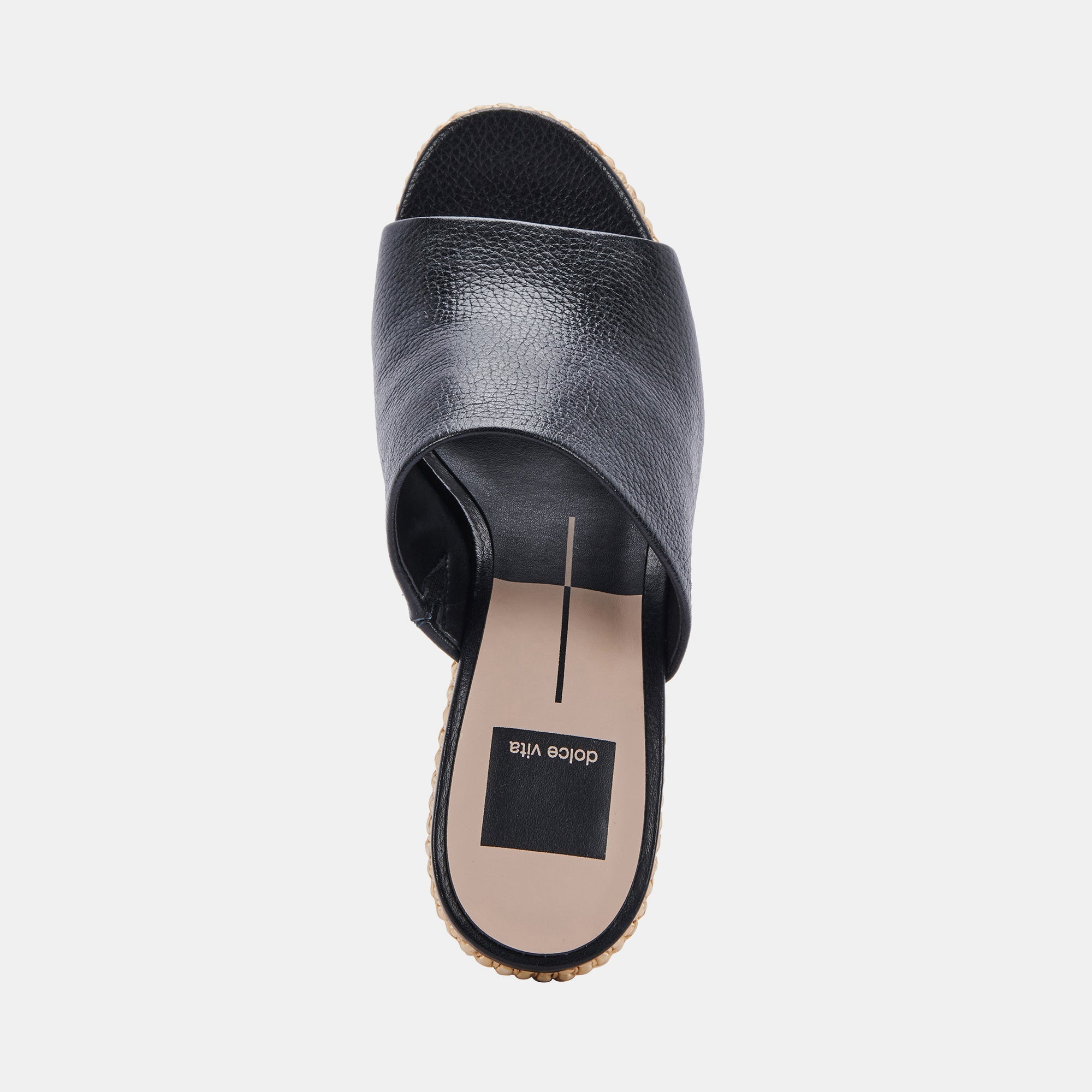 GILMA Women's Black Leather Wedge Sandals - Comfortable & Stylish for Summer, Casual Outings & Beach Vacations