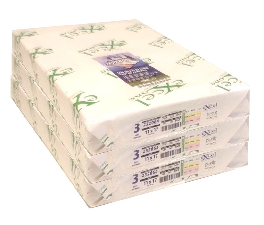 Excel One Carbonless 3-Part NCR Paper (White/Canary/Pink) 11