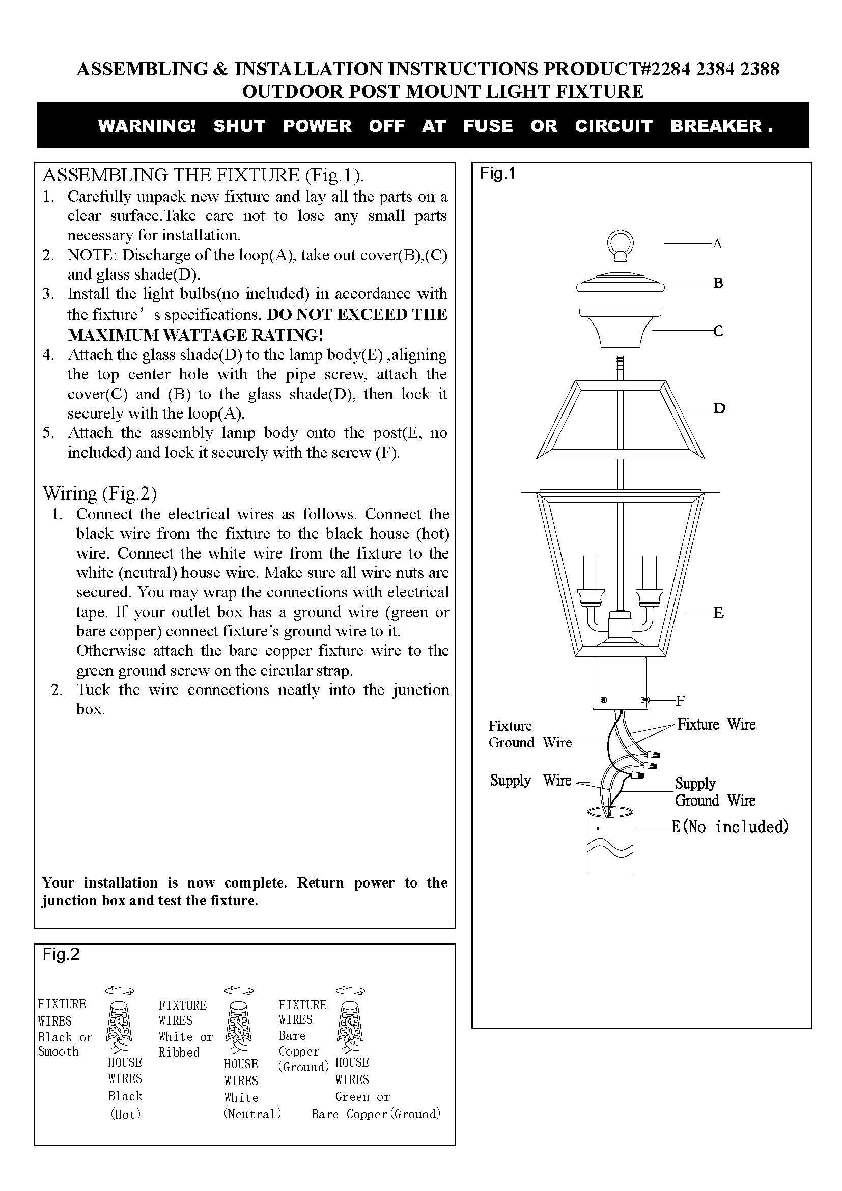 Livex Lighting 2284-02 Outdoor Post Light with Clear Beveled Glass Shades & Polished Brass Finish - Perfect for Patio, Garden, Walkway, and Porch Lighting