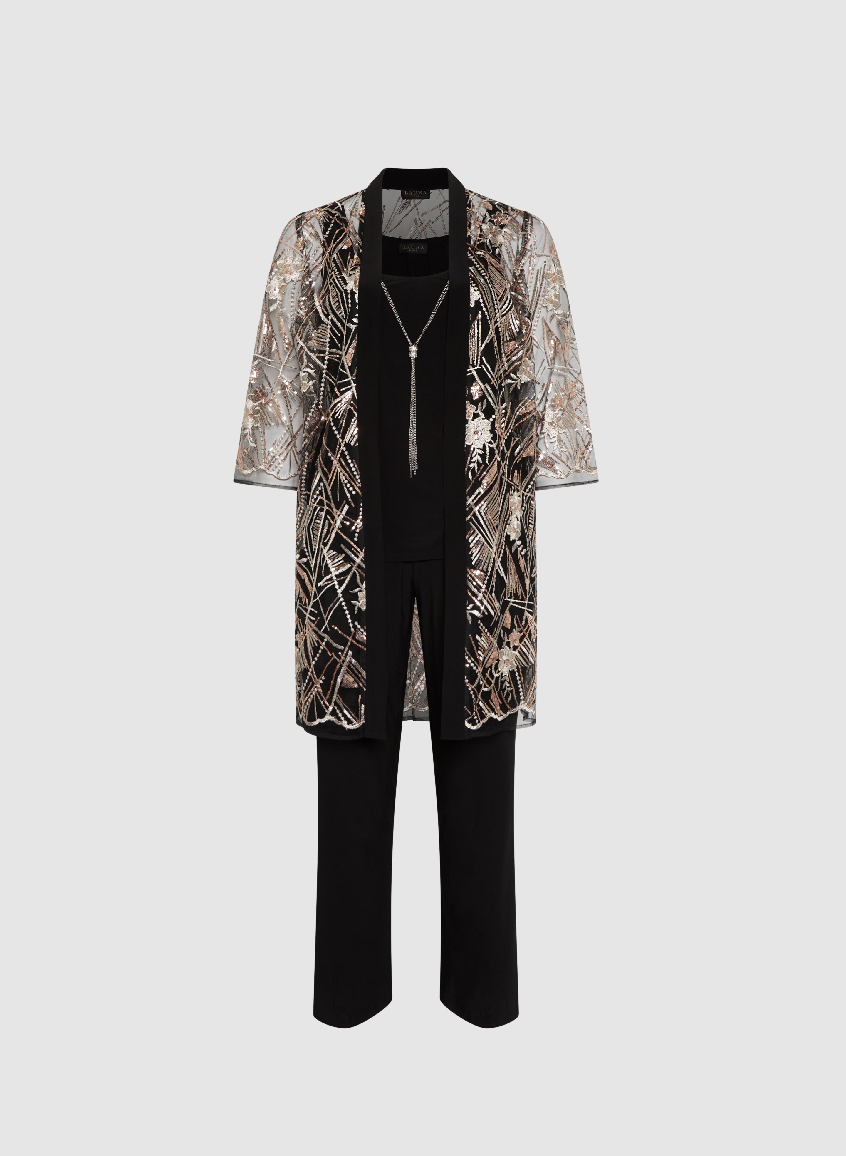 Women's 3-Piece Cami Top, Pants & Jacket Set - Casual Lounge Outfit for Home, Travel & Everyday Wear