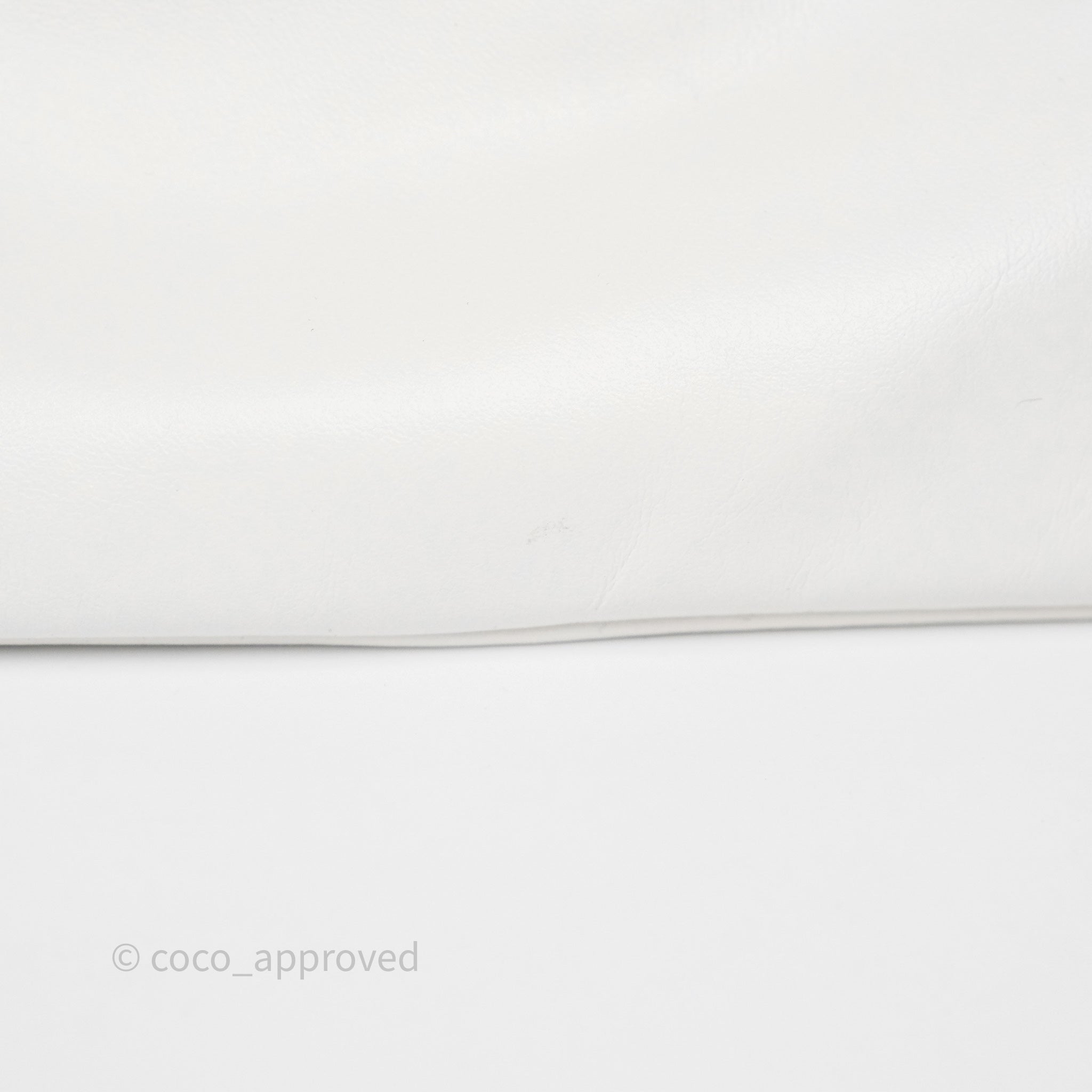 Chanel 22 Medium Handbag in White Shiny Crumpled Calfskin with Aged Gold Hardware - Luxury Shoulder Bag for Women, Perfect for Date Night & Special Occasions