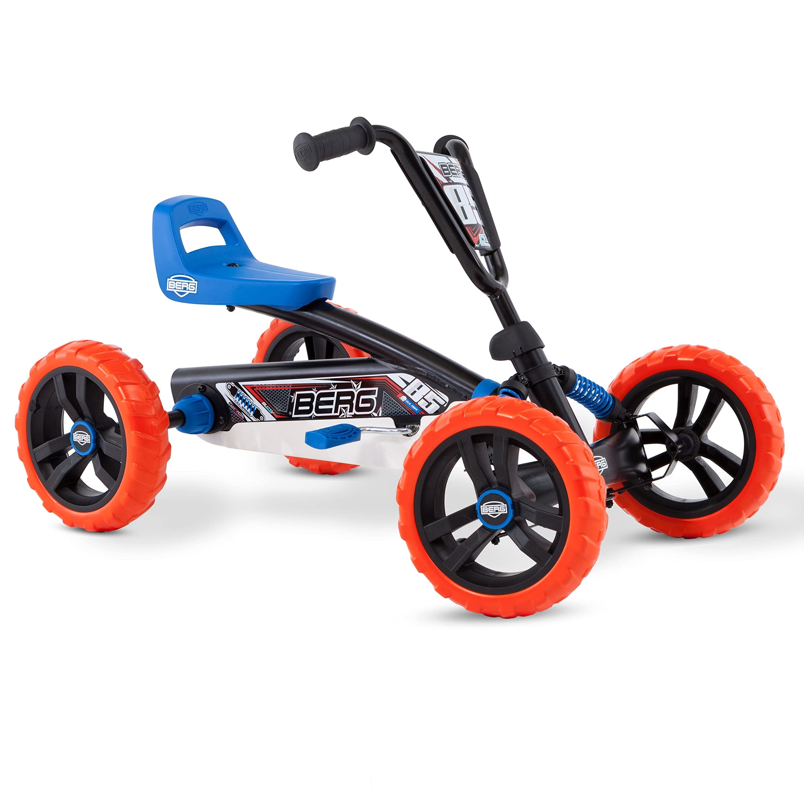 BERG Buzzy Nitro Pedal Go Kart with Soundbox - Kids Ride-On Toy for Ages 2-5 | 4-Wheel Stable Outdoor Pedal Car with EVA Tires | Safe Fun for Boys & Girls | Perfect for Backyard Play, Birthday Gifts & Outdoor Family Activities