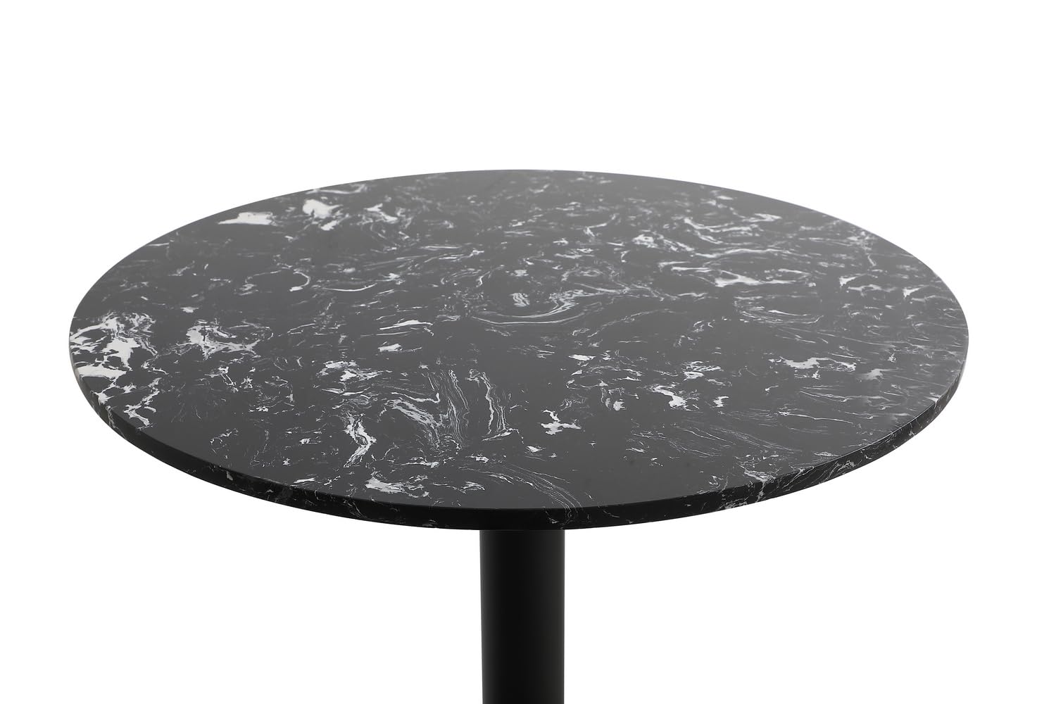 23 Inch Black Modern Pub Table - Elegant Home Decor for Kitchen, Bar & Dining Room - Perfect for Small Spaces & Entertaining Guests