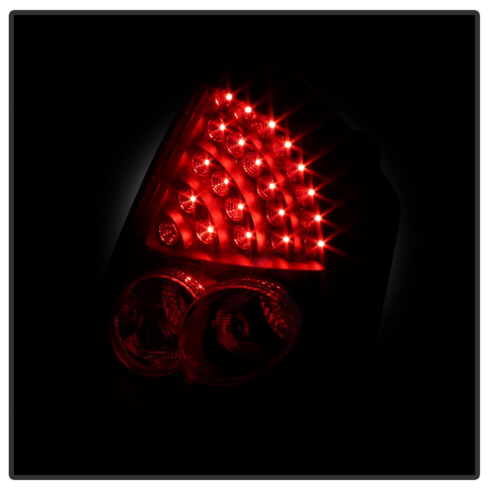 ACANII Black LED Tail Lights Brake Lamps Replacement for 2005-2007 Chrysler 300 (Excluding 300C) - Driver & Passenger Side - Enhance Night Visibility & Safety for Street Driving