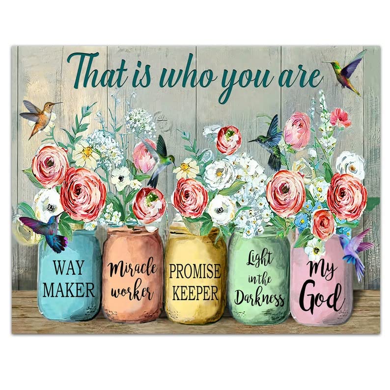 Way Maker Miracle Worker Christian Poster - Inspirational God Wall Art for Home, Church & Office Decor - Perfect Gift for Faith & Worship