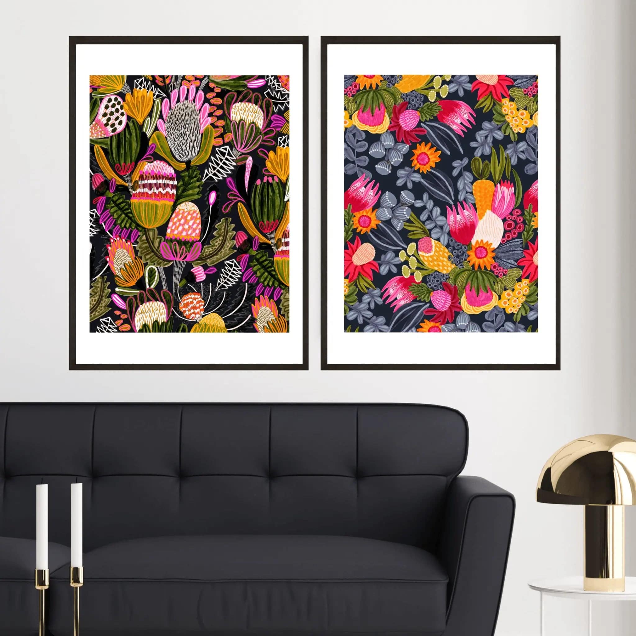 Australian Flowers Botanical Wall Art Prints - Vintage Floral Decor for Home, Office & Gift - Perfect for Living Room, Bedroom & Nursery Decor
