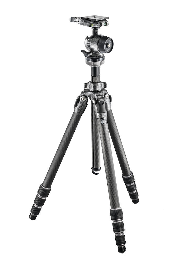 Gitzo GK2542 80QD Series 2 Mountaineer eXact Carbon Fiber Tripod Kit with Ball Head - Lightweight Travel & Outdoor Photography Support for DSLR Cameras